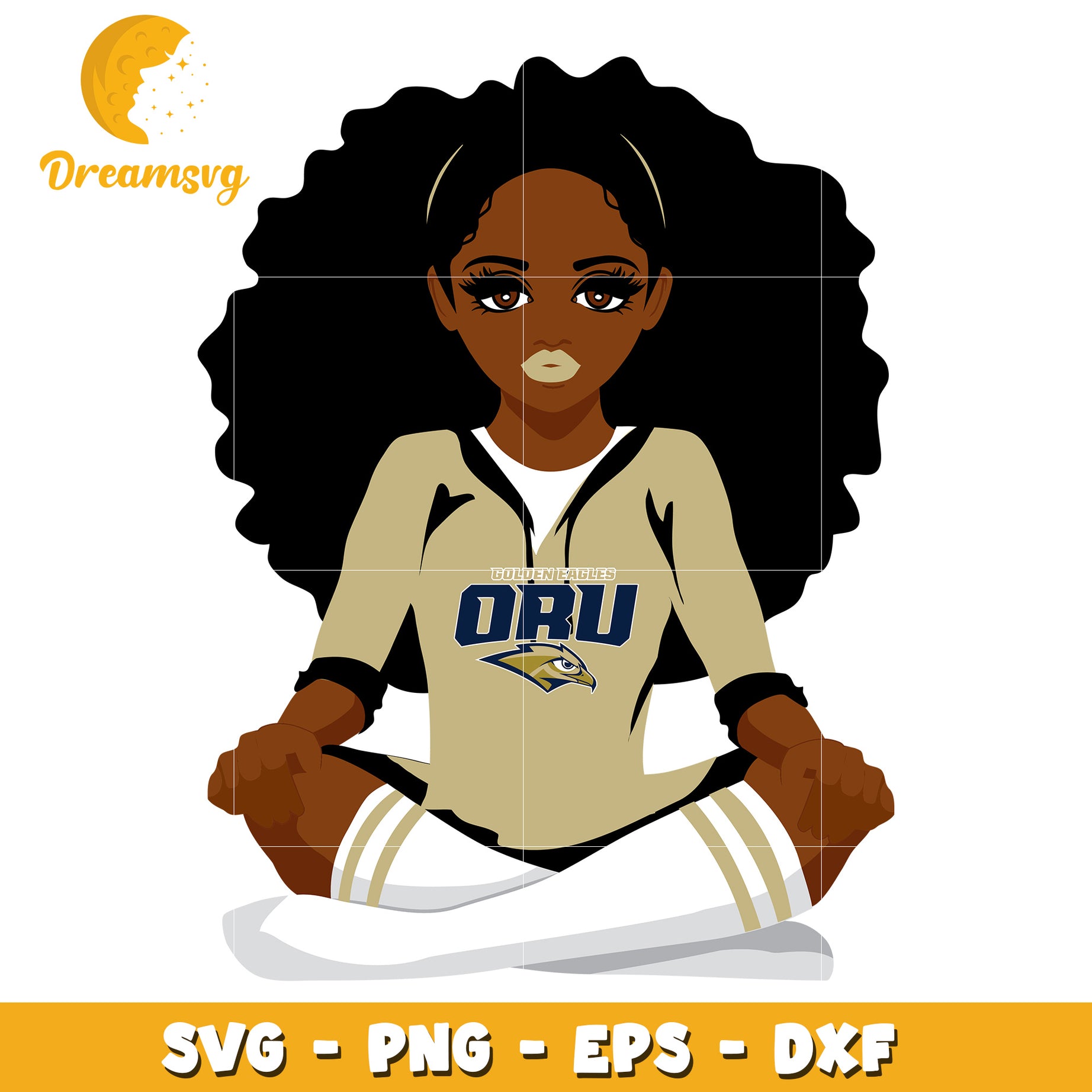 Option 1 (Focus on subject) Black Girl Magic ORU SVG PNG EPS DXF
