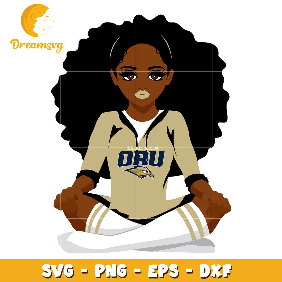 Option 1 (Focus on subject) Black Girl Magic ORU SVG PNG EPS DXF