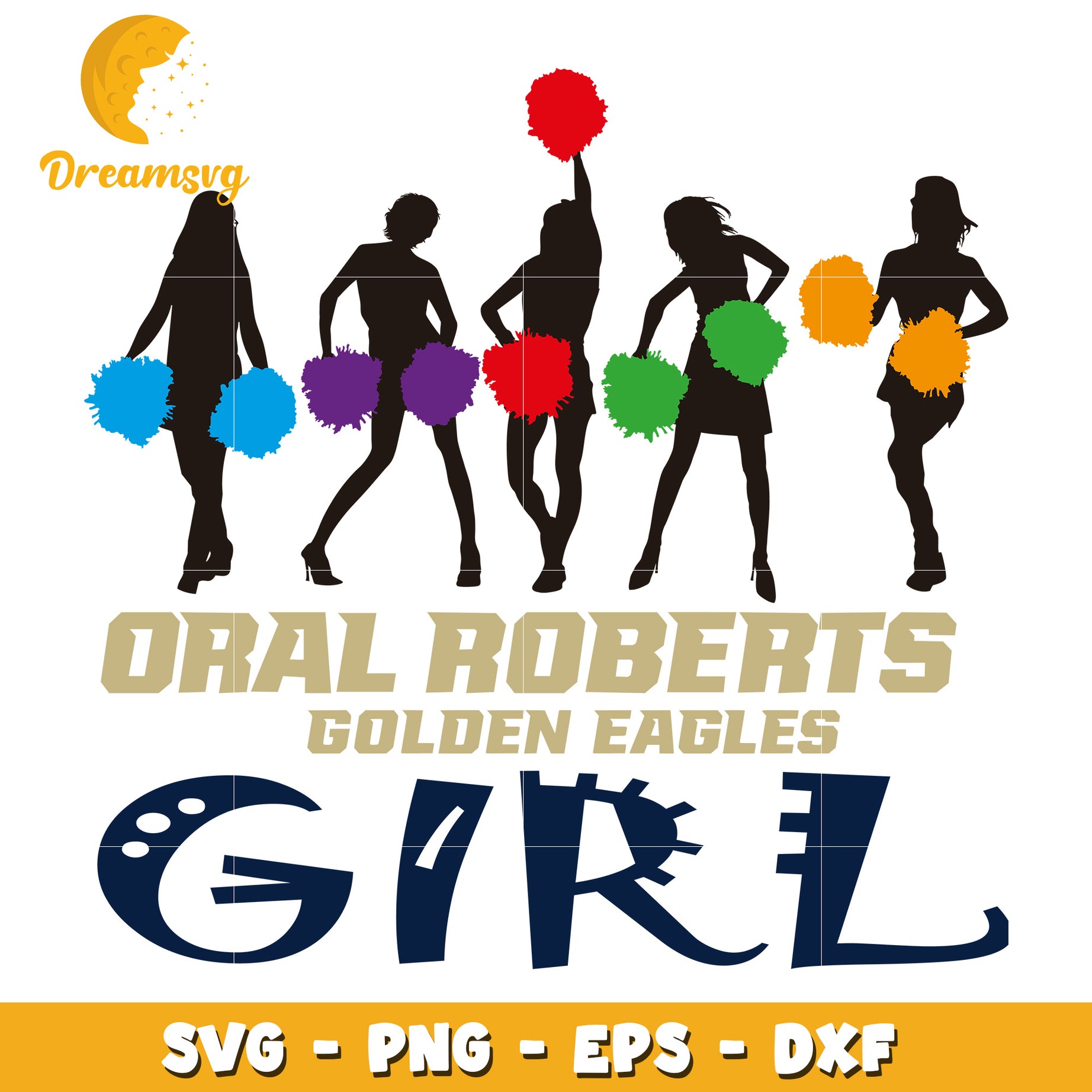 Oral Roberts Golden Eagles Cheer SVG