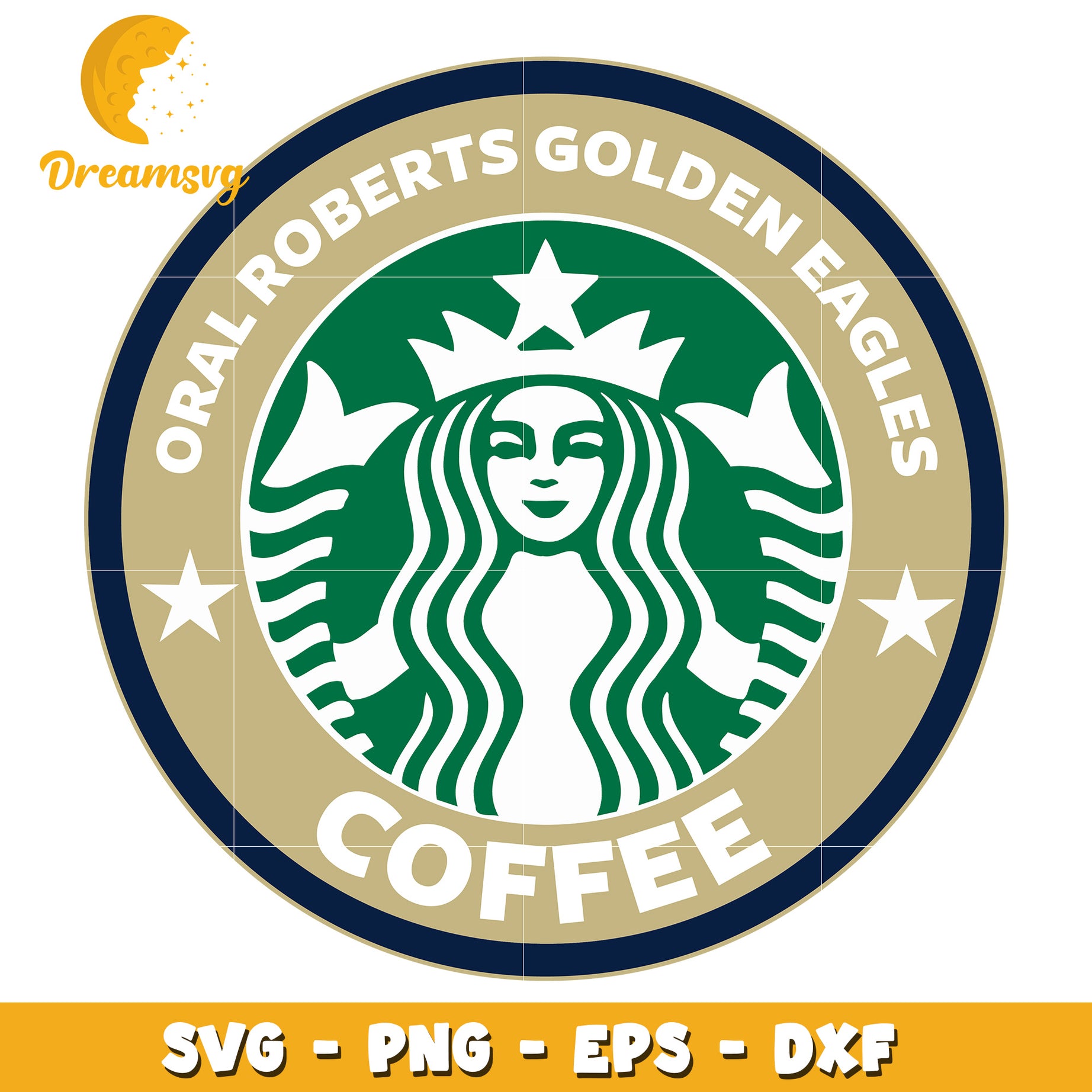 Oral Roberts Golden Eagles Coffee SVG