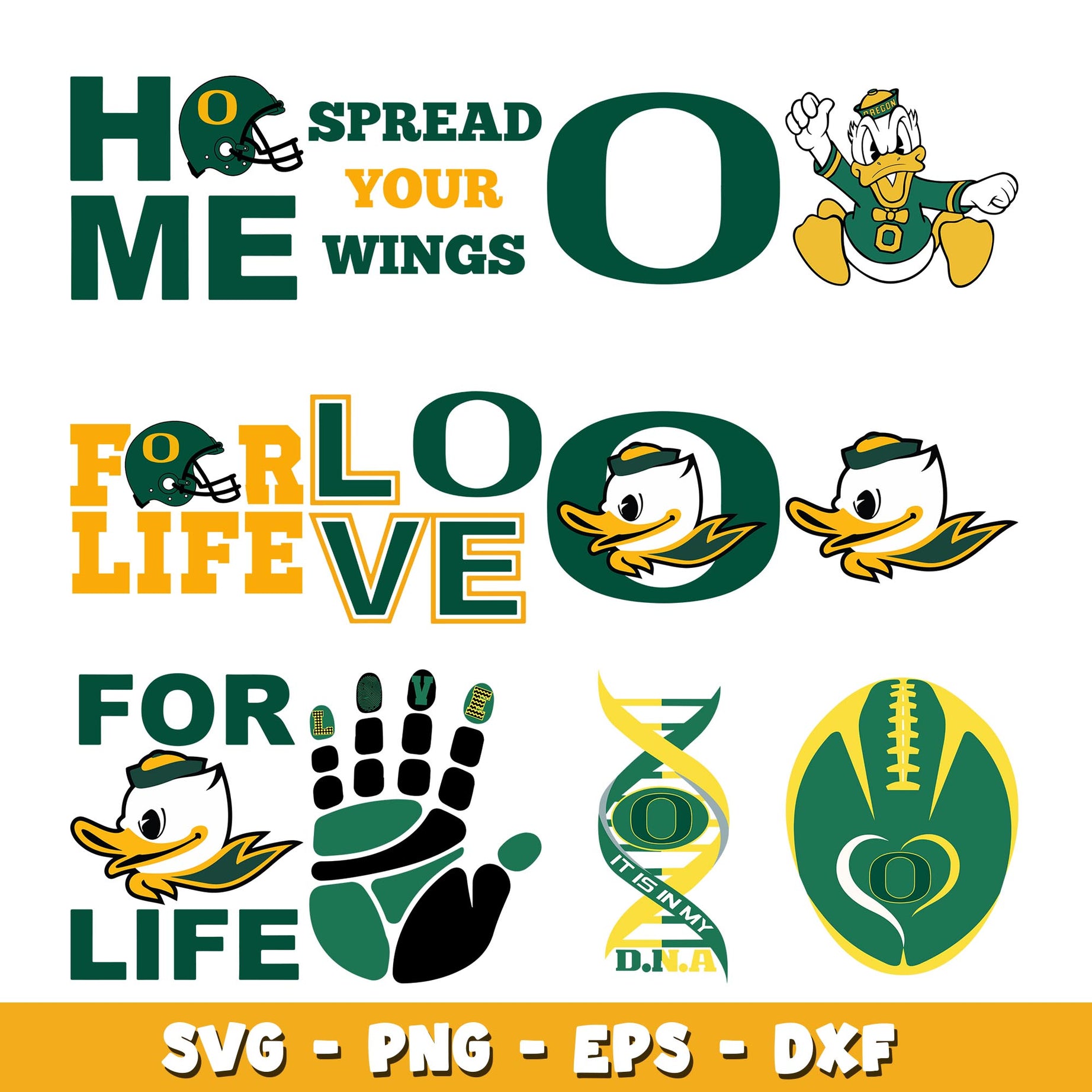 Oregon Ducks love Bundle svg, Oregon Ducks logo svg, ncaa svg 