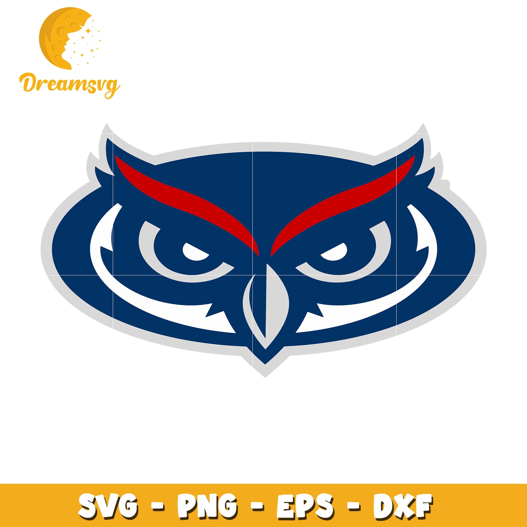 Owl Mascot SVG PNG EPS DXF Cut File