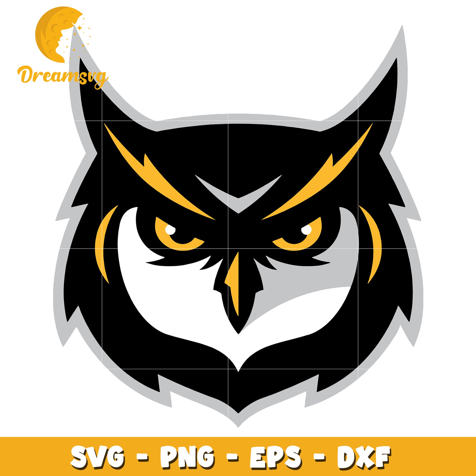 Owl SVG PNG EPS DXF Files Download