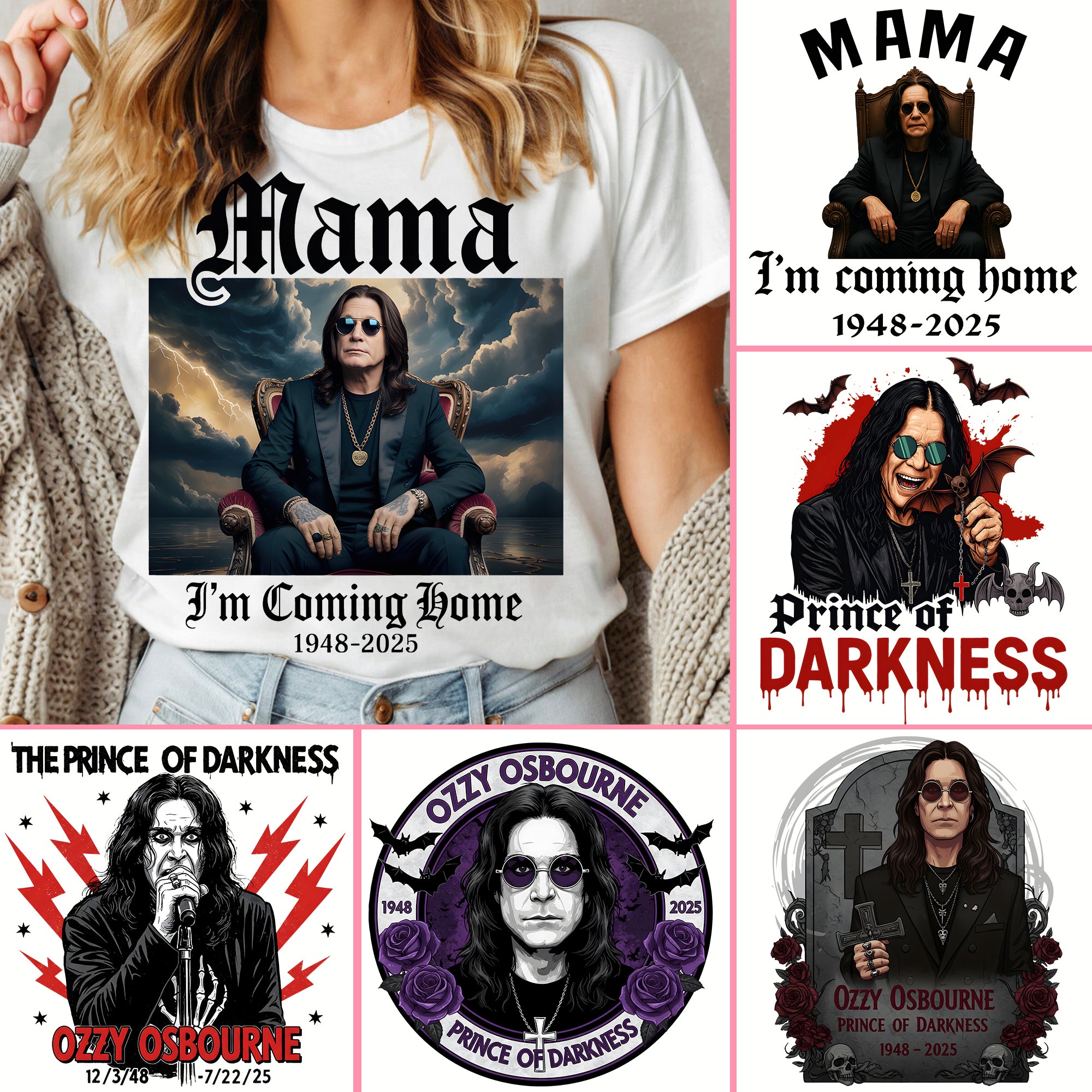Ozzy Osbourne PNG Bundle