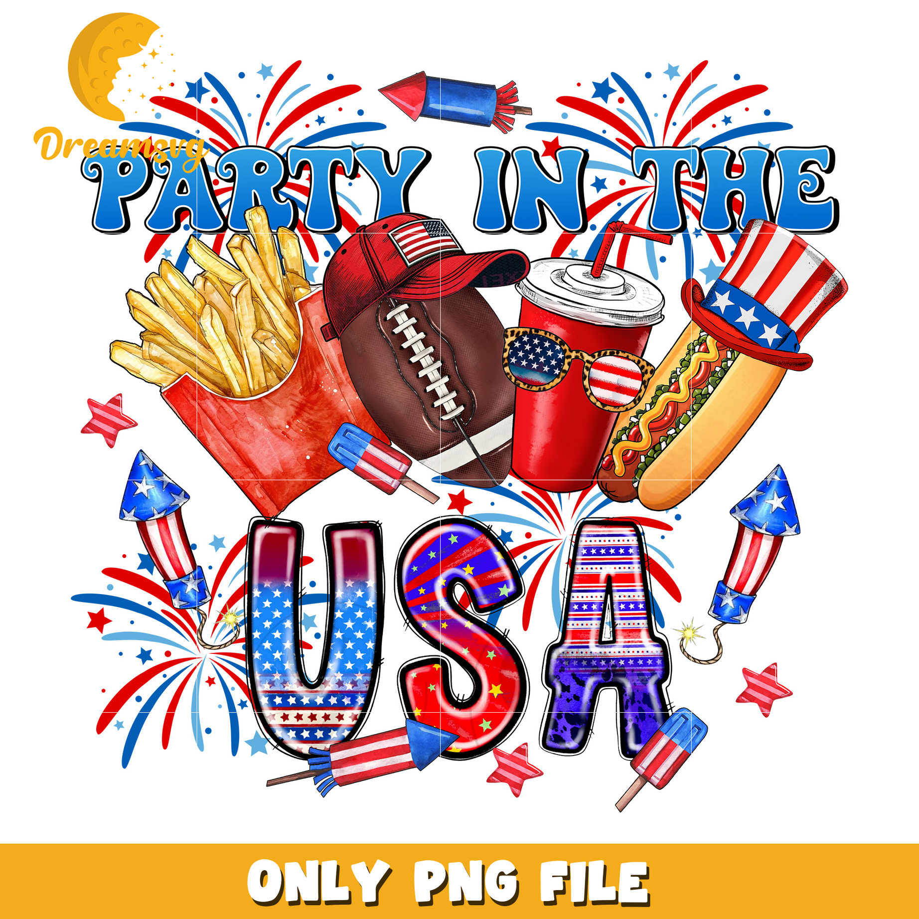 Party in the USA 4th Of July png