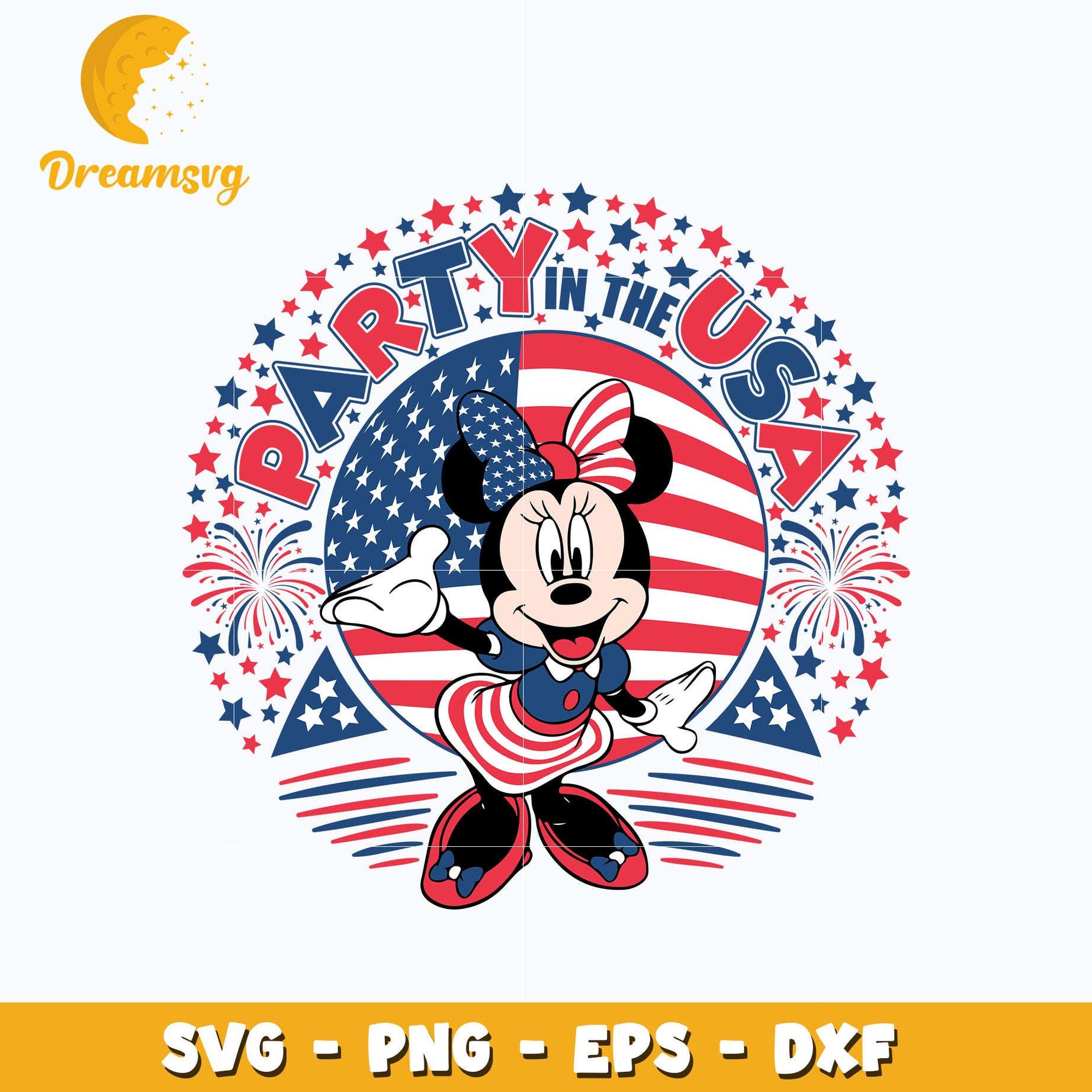 Party In The USA Minnie svg