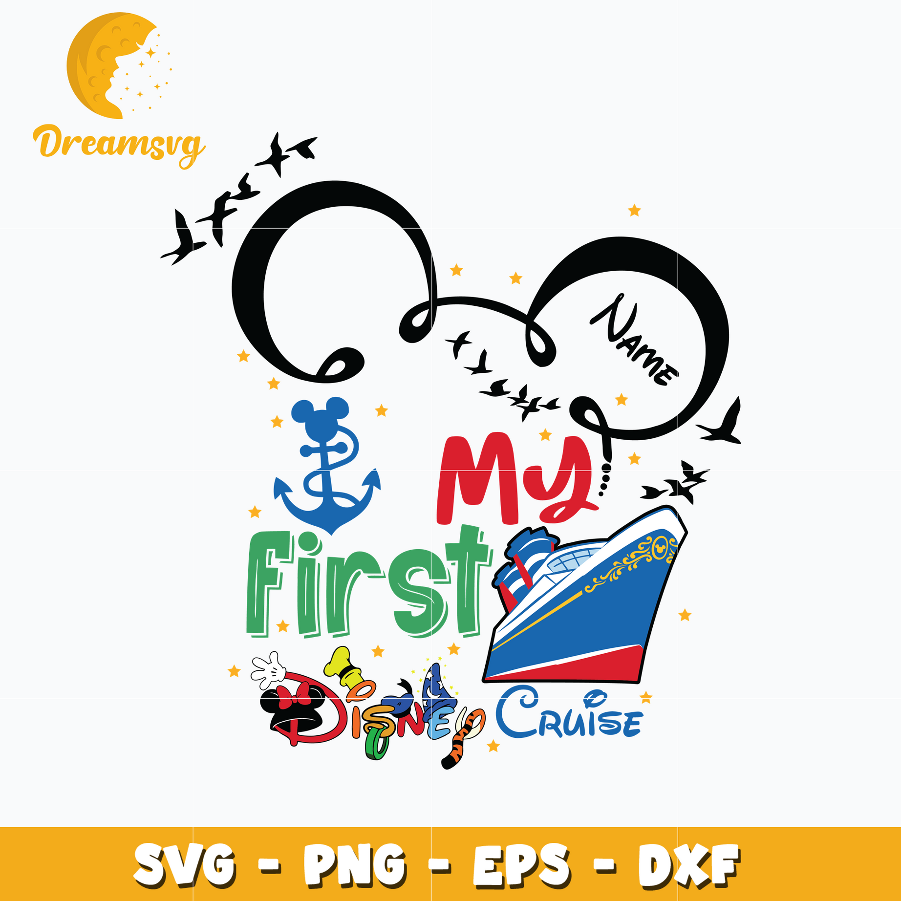 Mickey mouse my first cruise svg