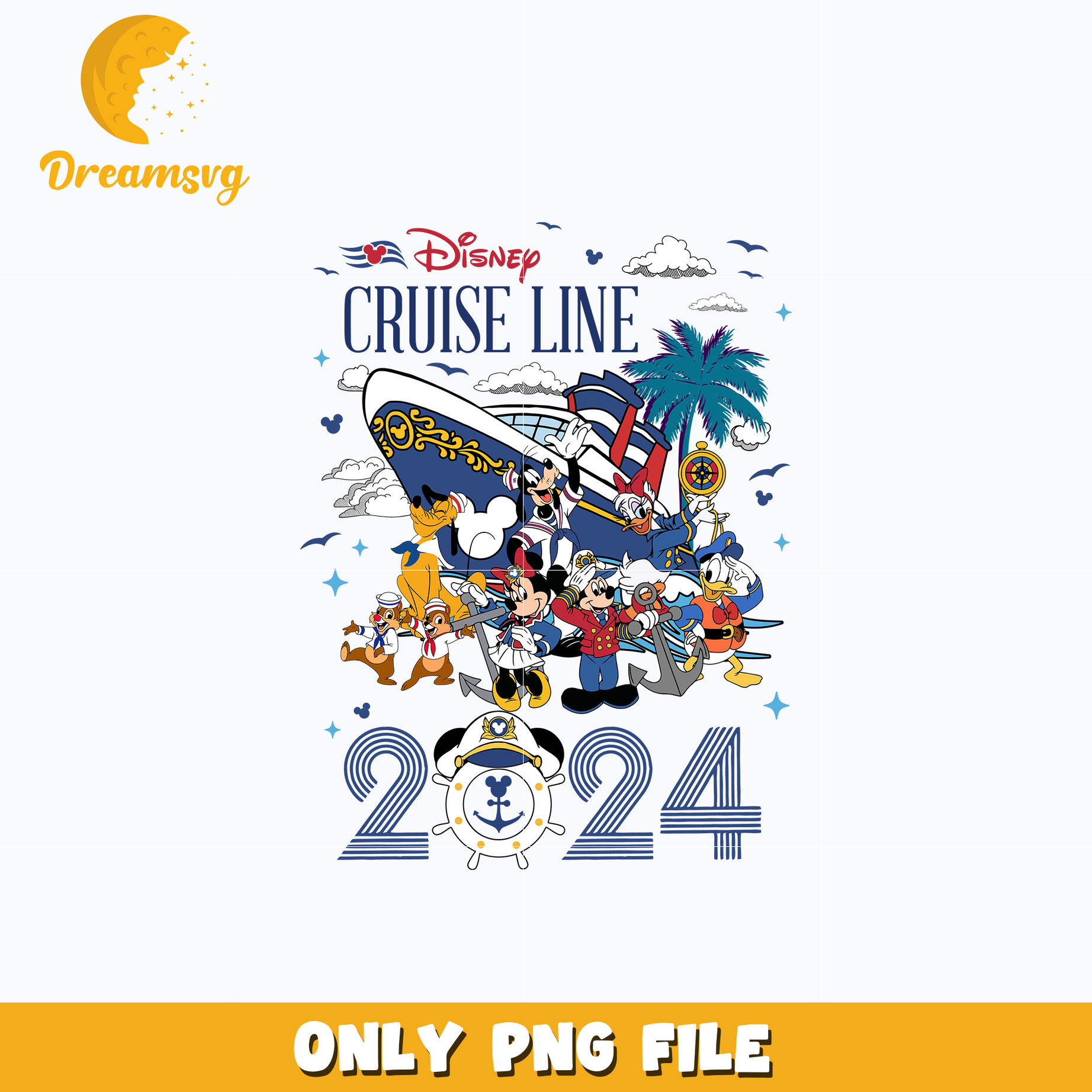 Mickey mouse friends disney cruise line 2024 png