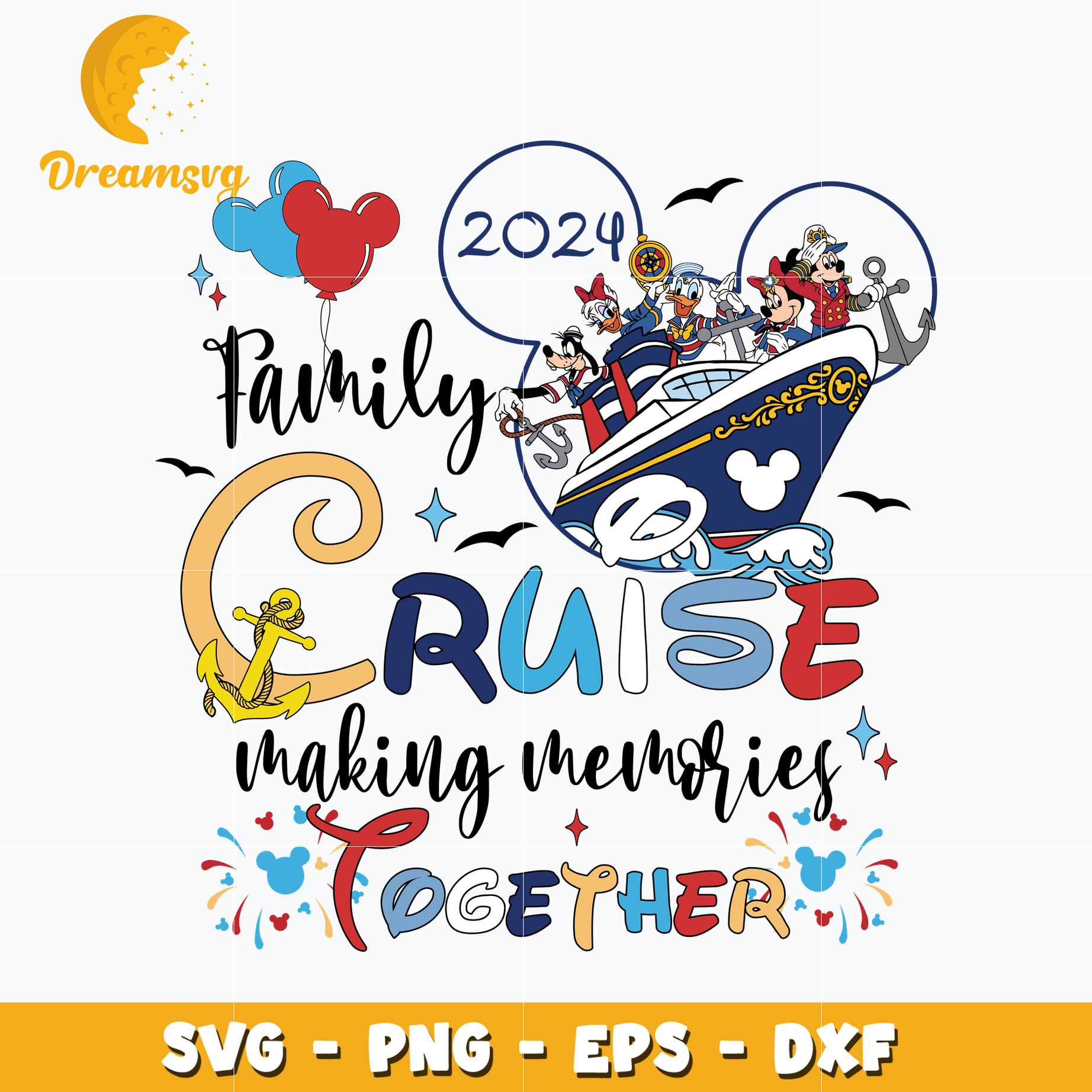 Mickey mouse making memories together 2024 svg