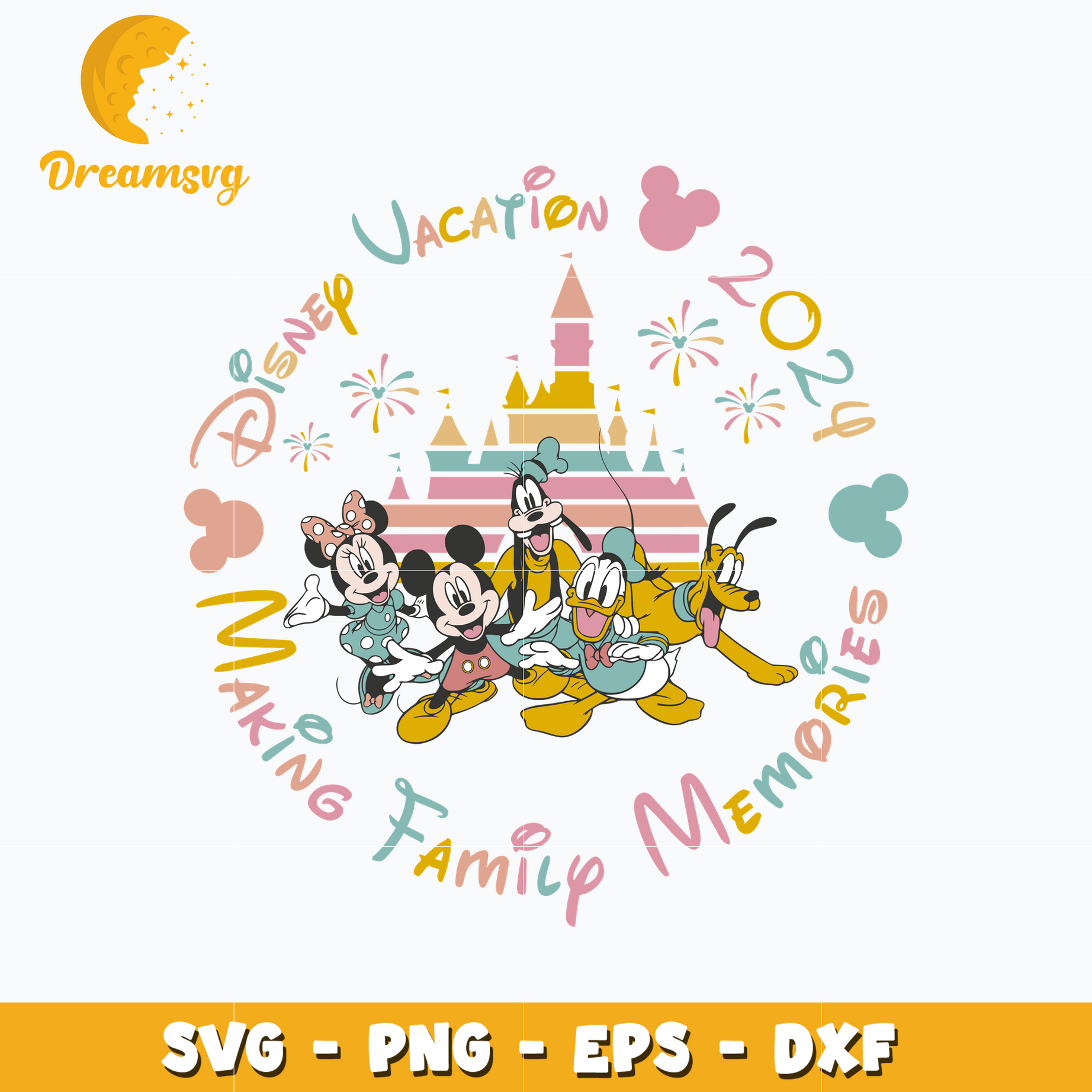 Mickey mouse friends vacation 2024 svg