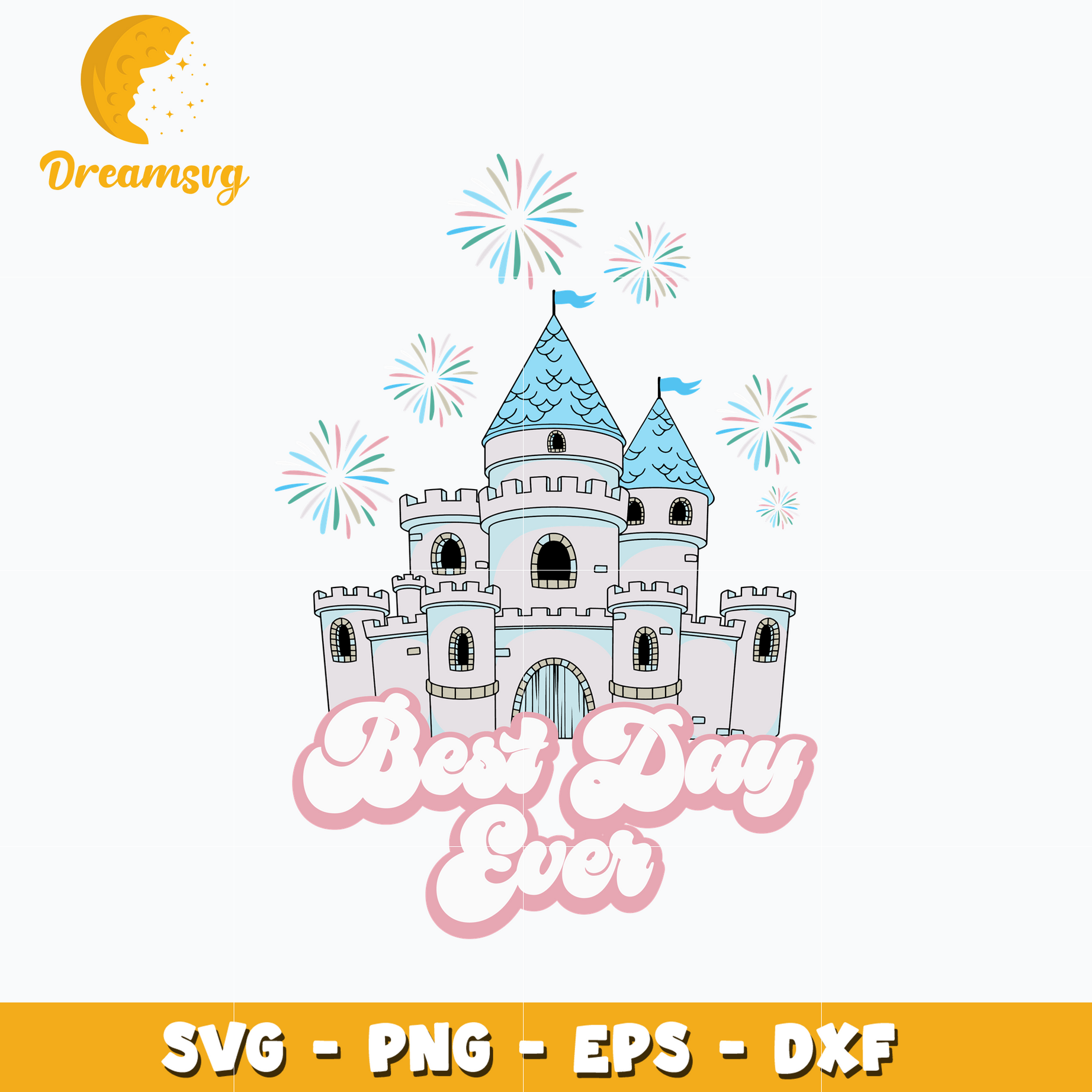 Mickey mouse castle best day ever svg