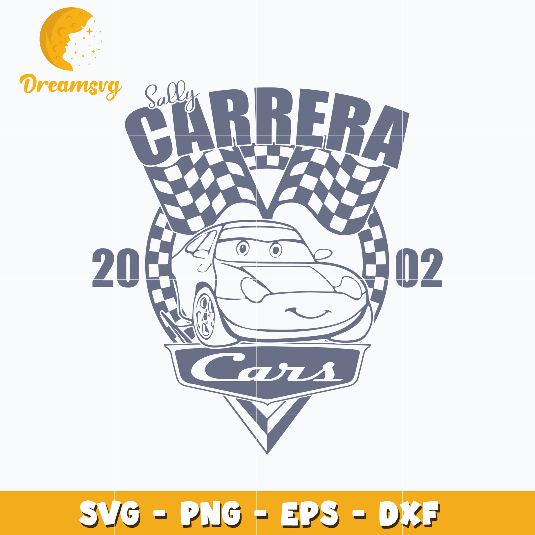 Lightning McQueen Sally carrera svg