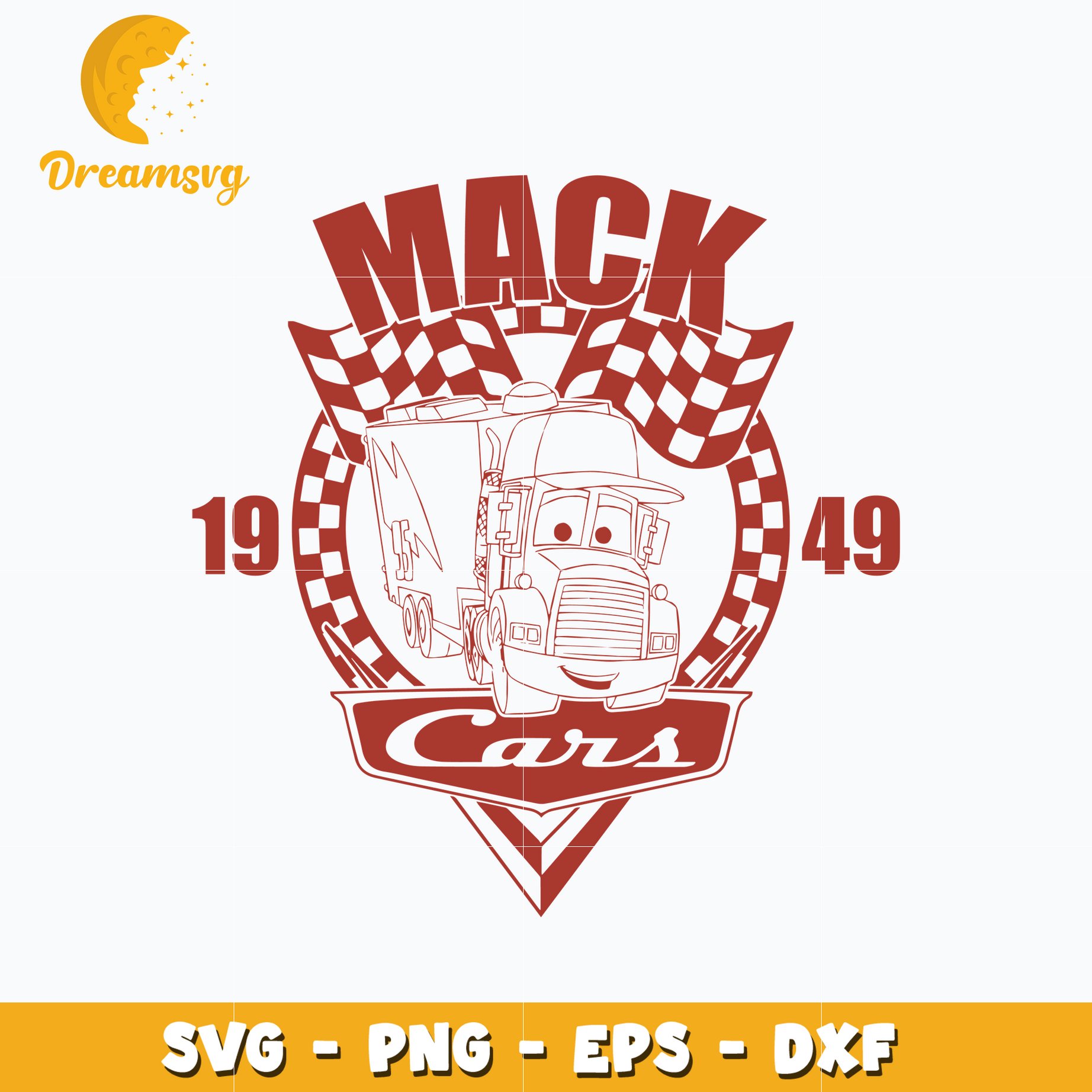 Lightning McQueen Mack 1949 svg