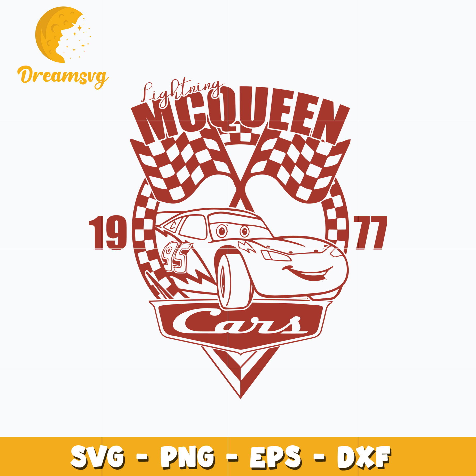 Lightning McQueen disney car svg