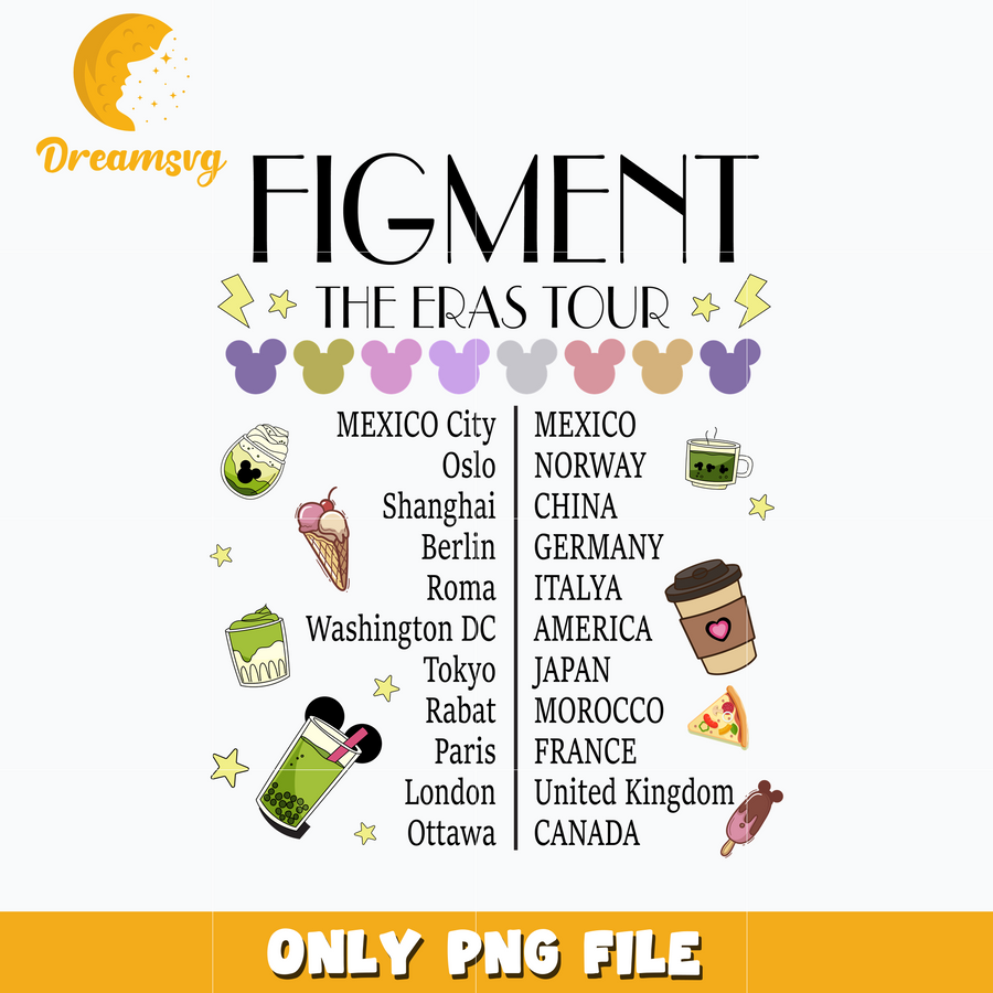 Disney Figment the Eras Tour png