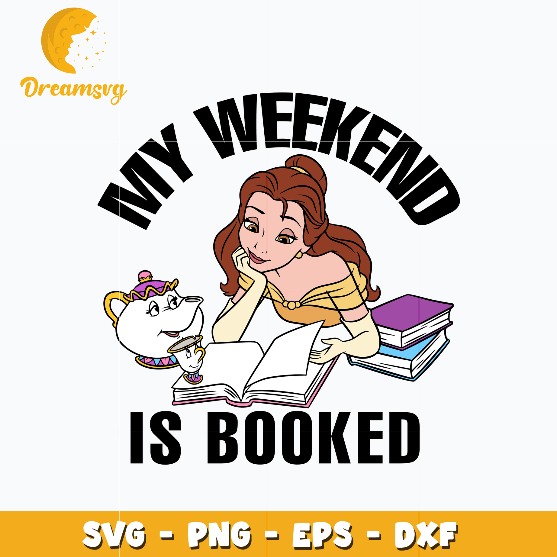 Disney princess my weekend is booked svg