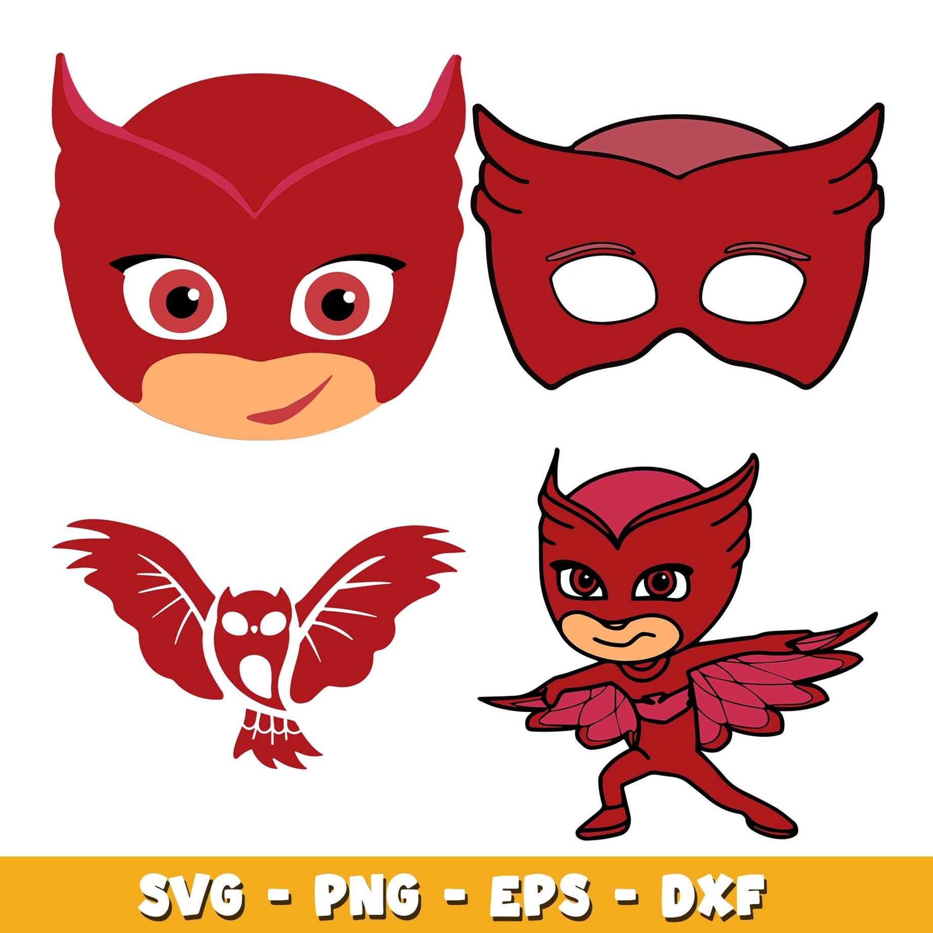 Ululette PJ Masks svg, PJ Masks bundle svg, cartoon svg  