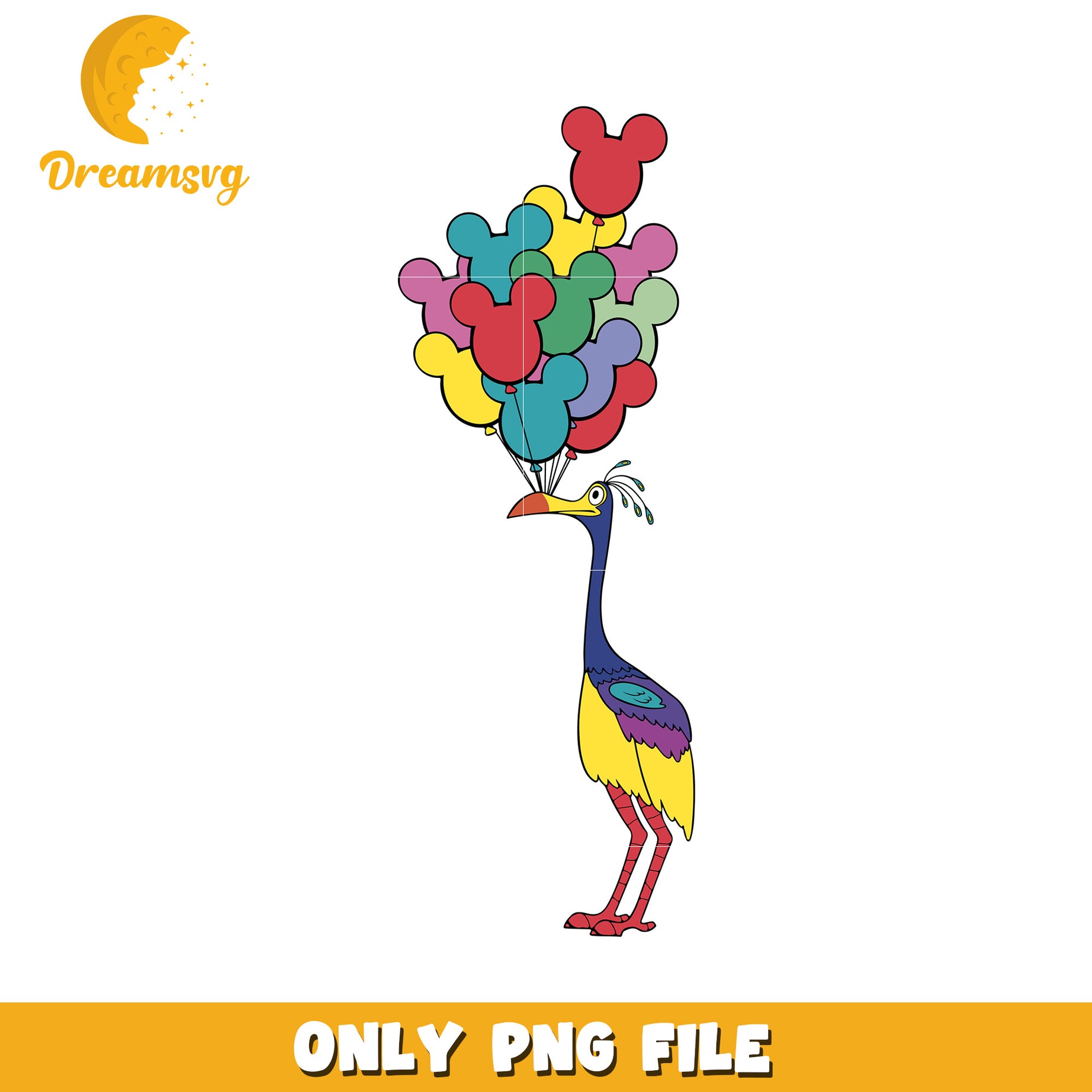 PNG Bird Mickey Balloons Clipart