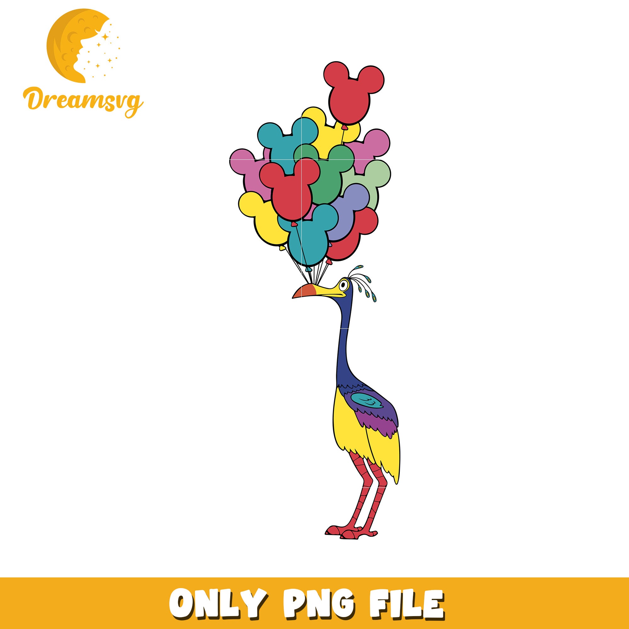 PNG Bird Mickey Balloons Clipart