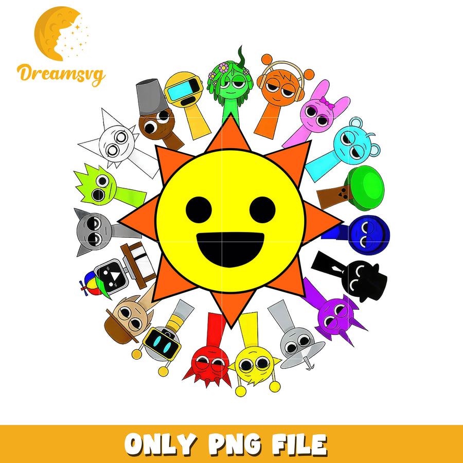 PNG,Sun,Characters,Cartoon,SVG,Download