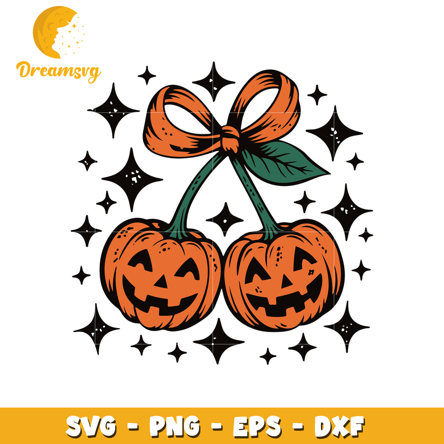 PPumpkin cherry svg, spooky halloween svg, trick or treat svg