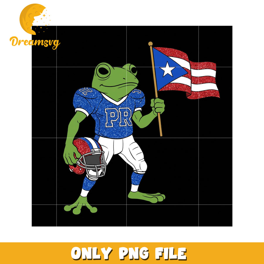 PR green frog png, sports logo png, puerto rico png