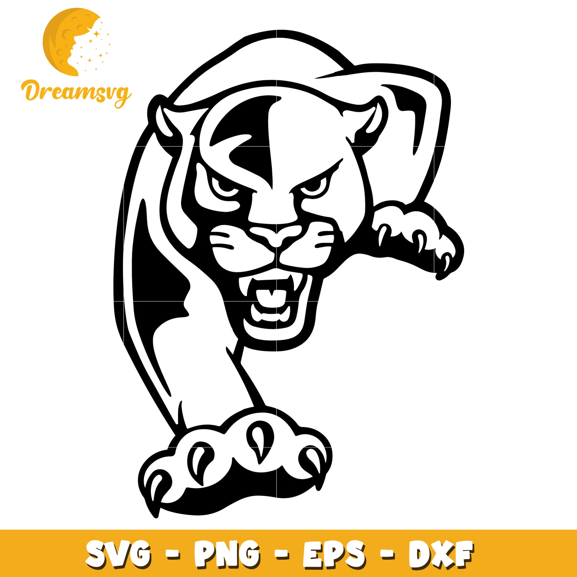 Panther SVG PNG EPS DXF Cut File