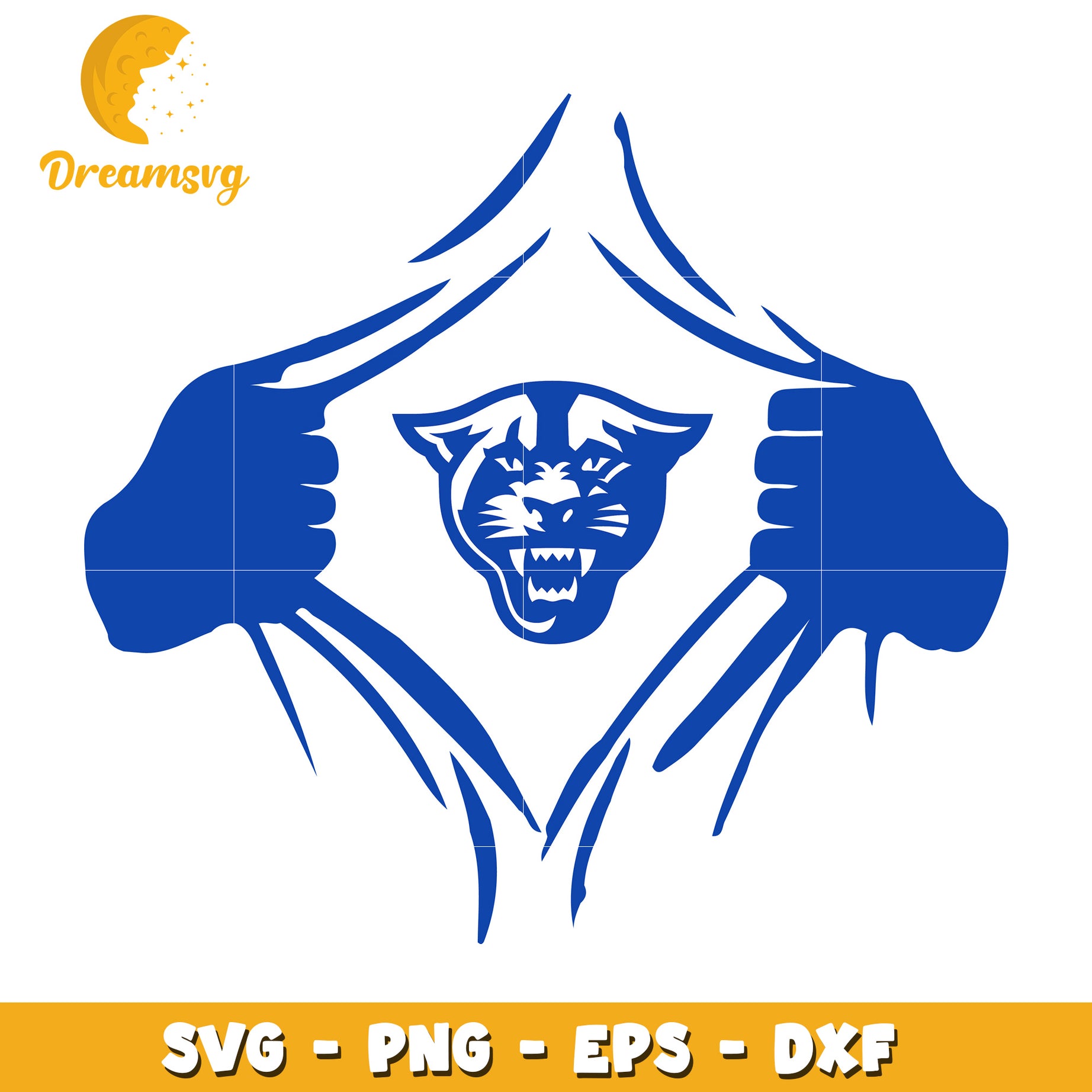 Panther SVG PNG EPS DXF Ripping Shirt