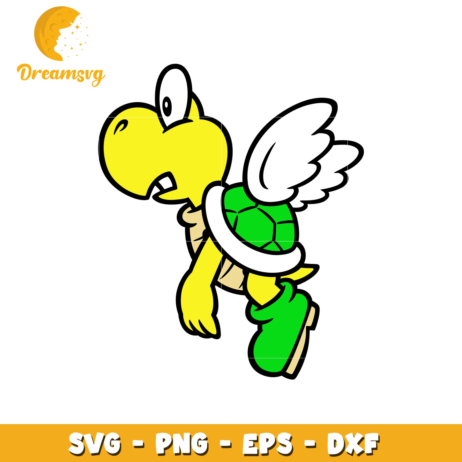 Paratroopa SVG PNG EPS DXF Cut File