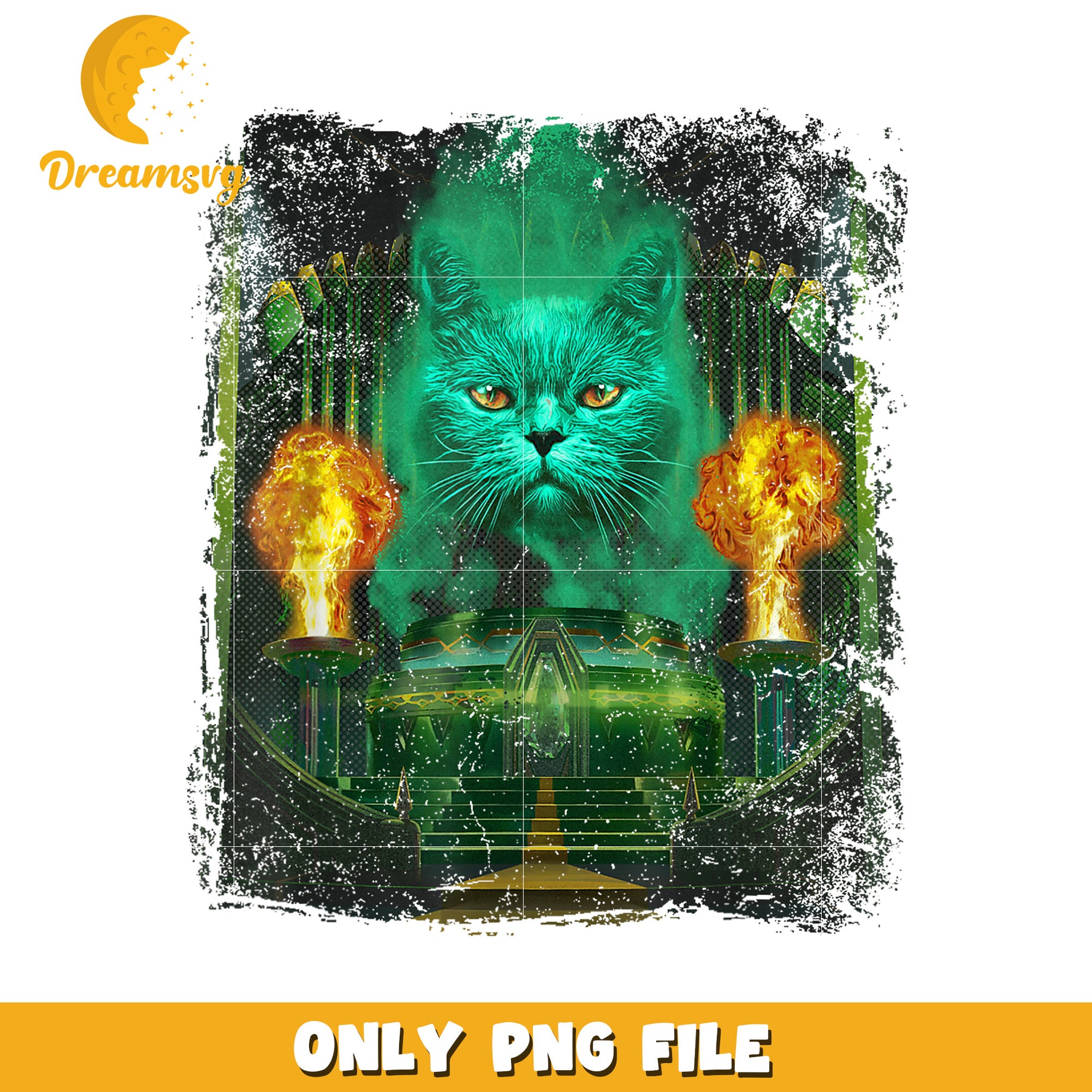 Parody Wizard Oz Cat Great Powerful png, wicked vibes png, wictchcore png