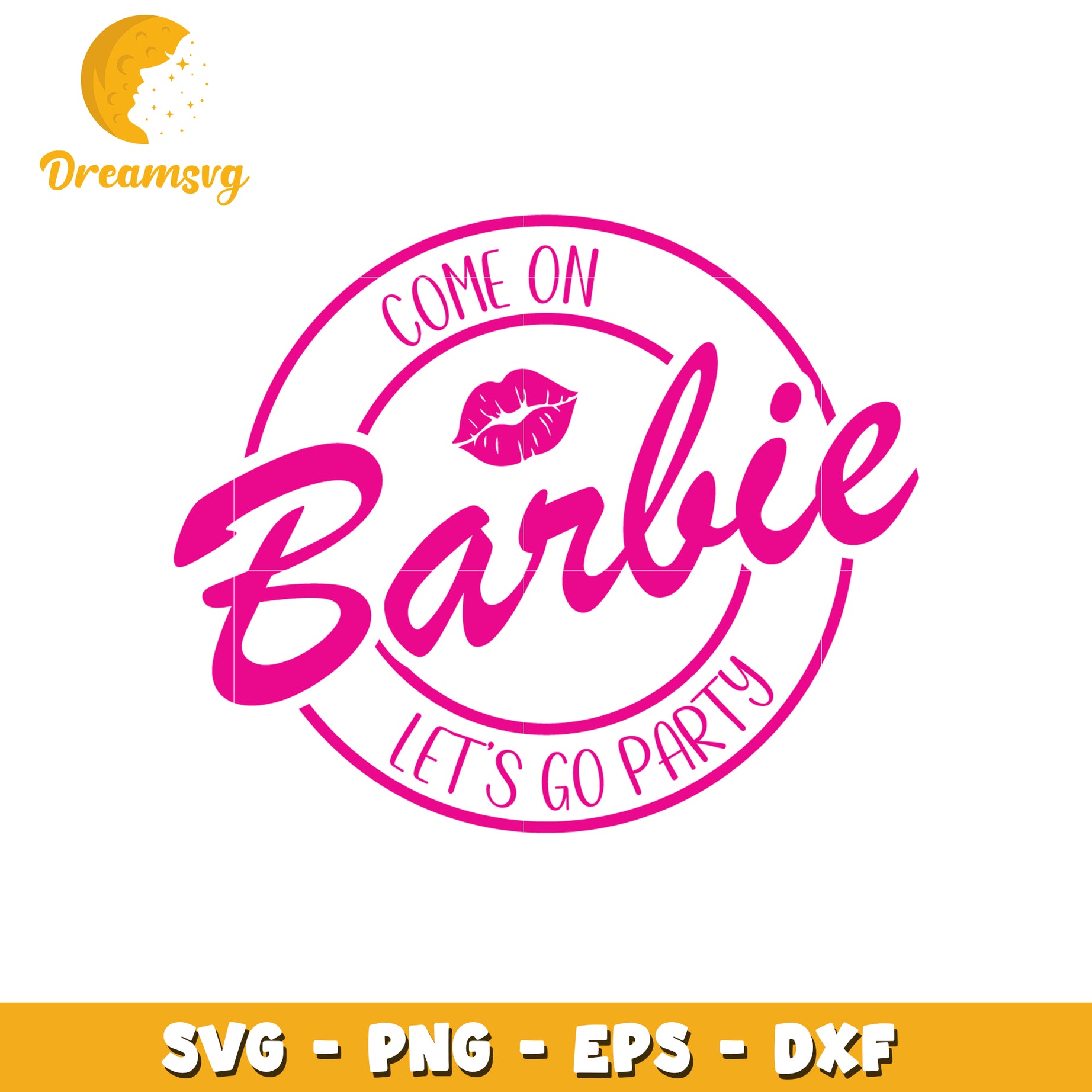 Party Time Barbie SVG Design for Fun Crafts and Decorations
