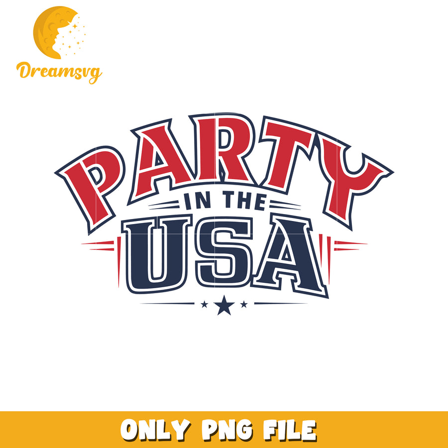 Party in the usa illustration  png, patriotic party png, independence day png