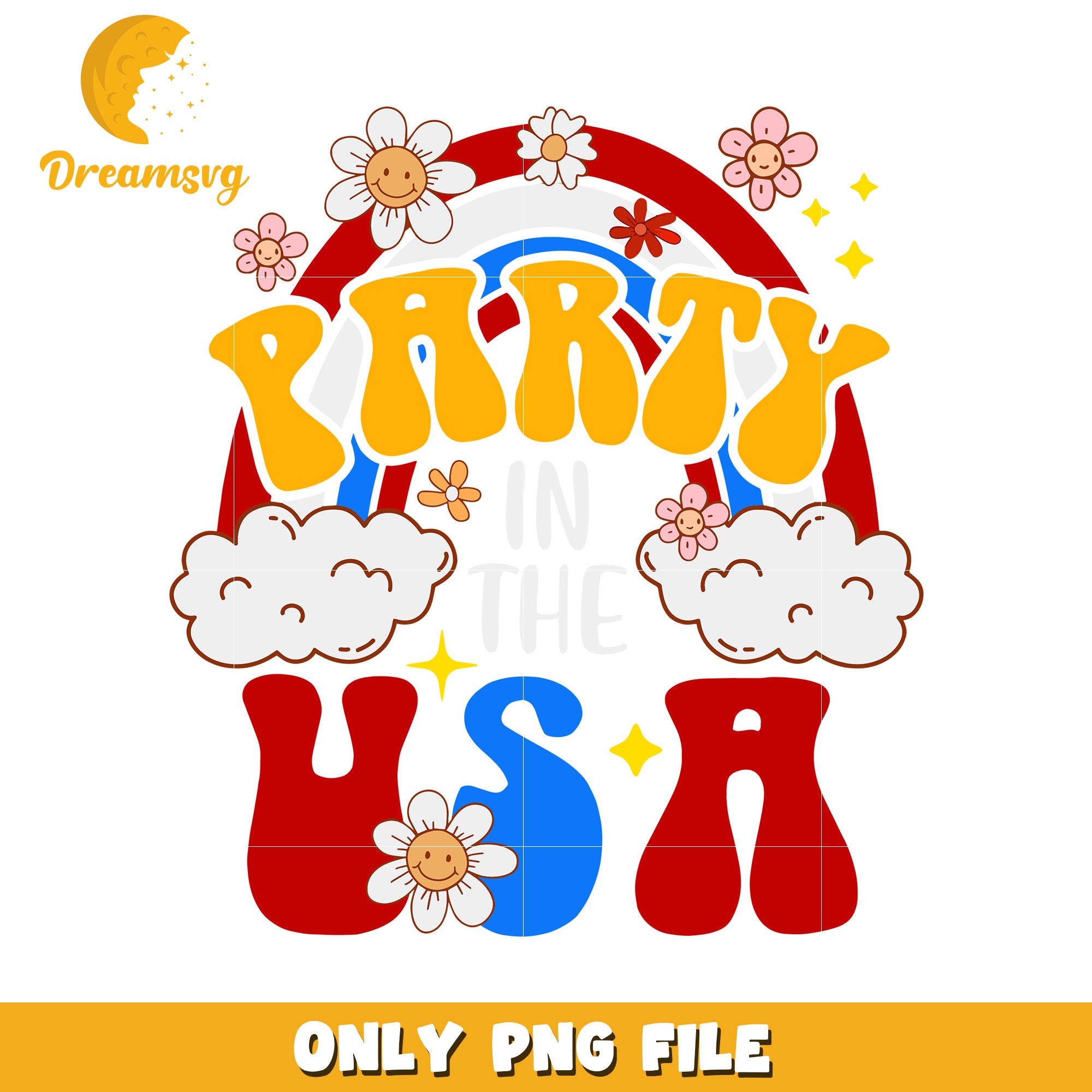 Party in the usa png, american celebration png, usa party vibes png