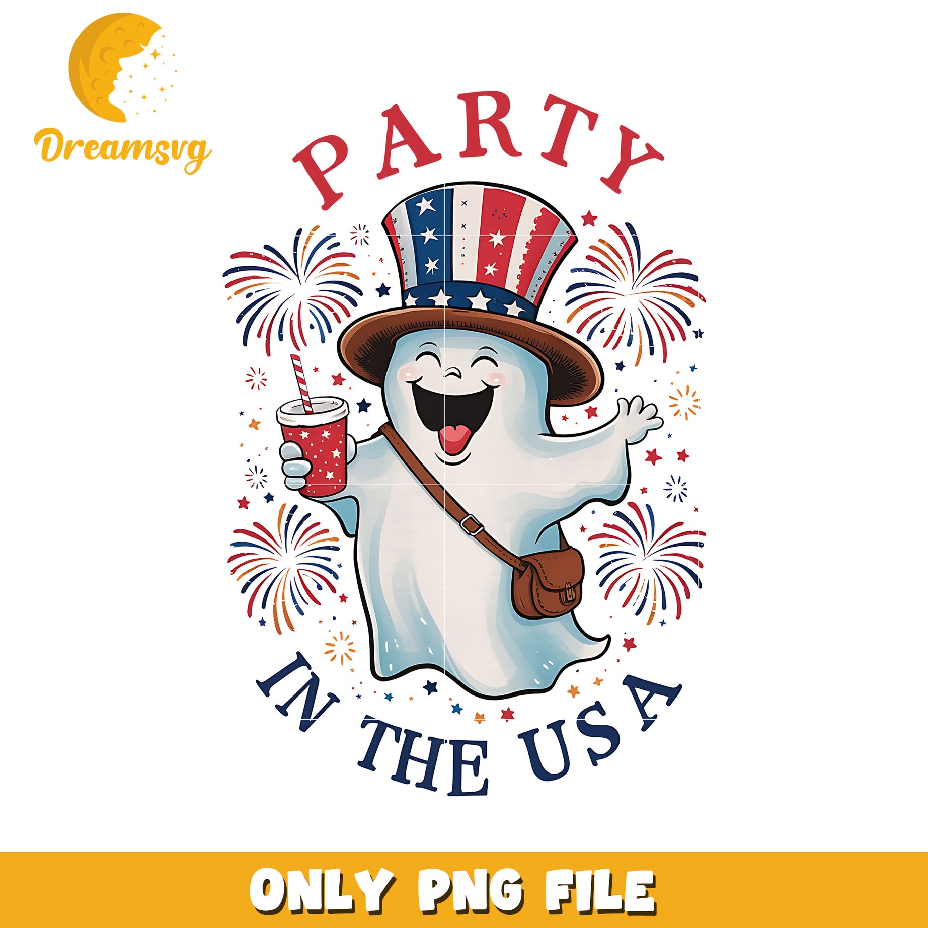 Party in the usa png, patriotic party png, independence day png