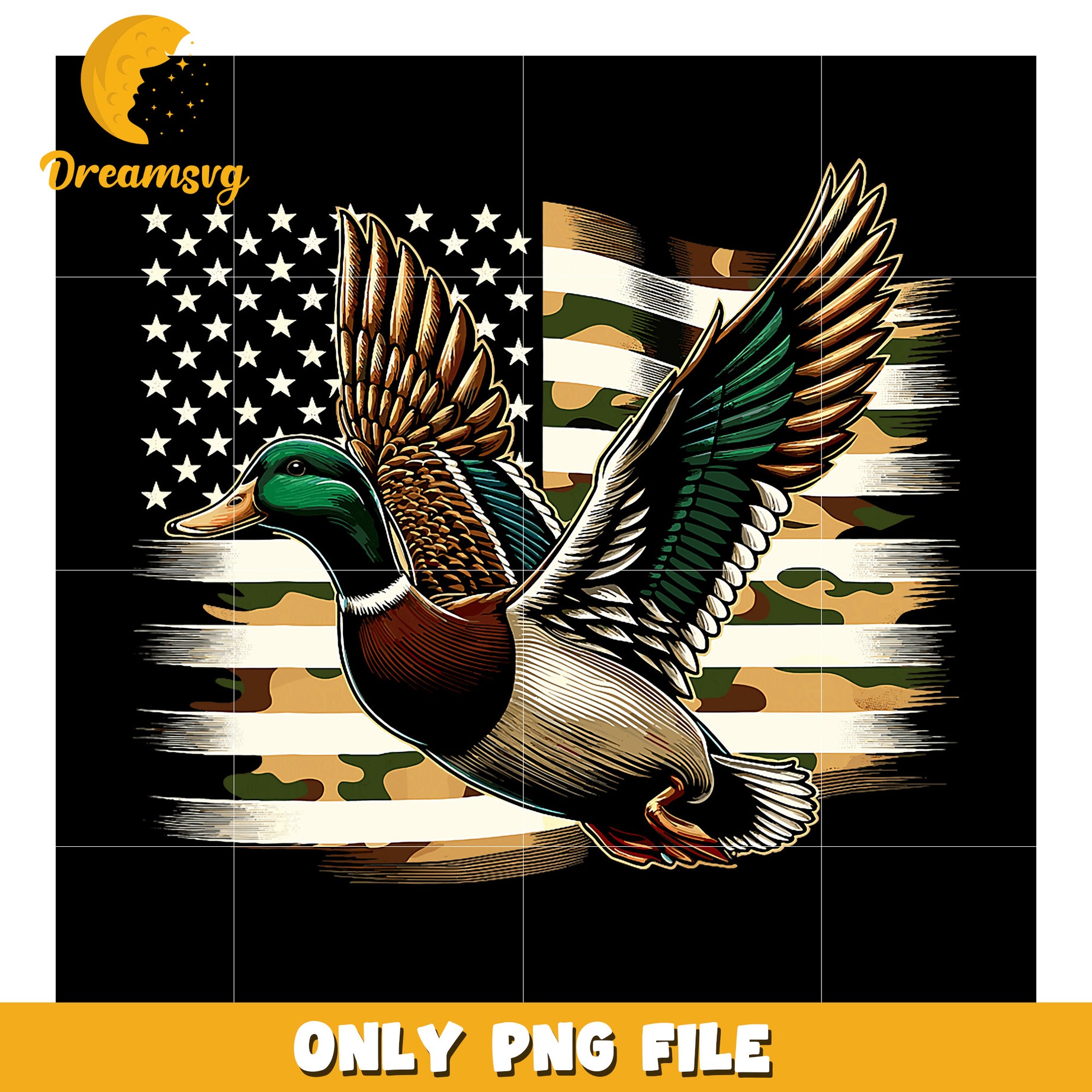 Patriotic Mallard Duck PNG