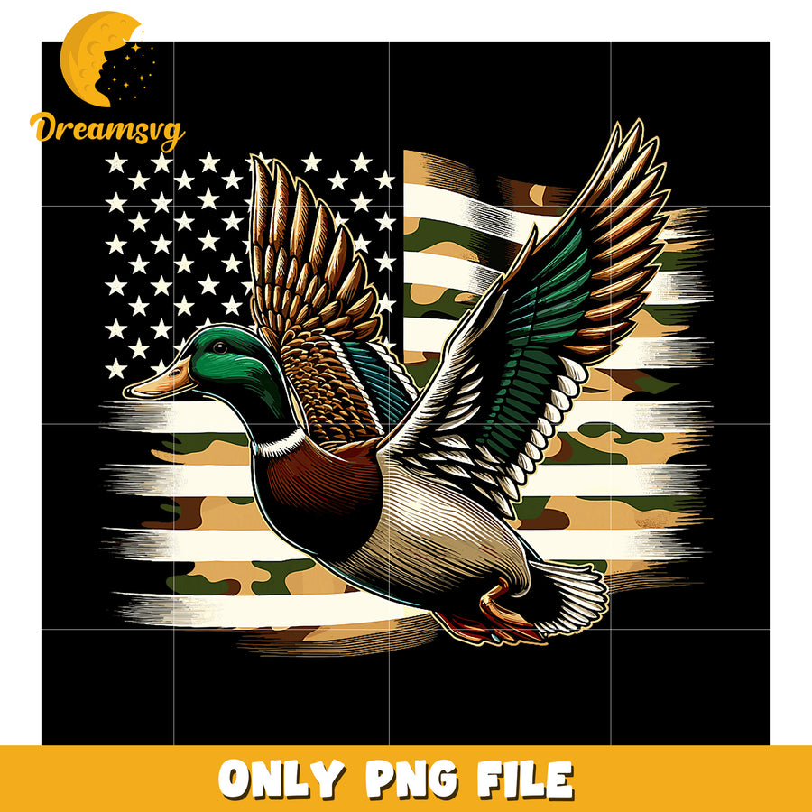 Patriotic Mallard Duck PNG