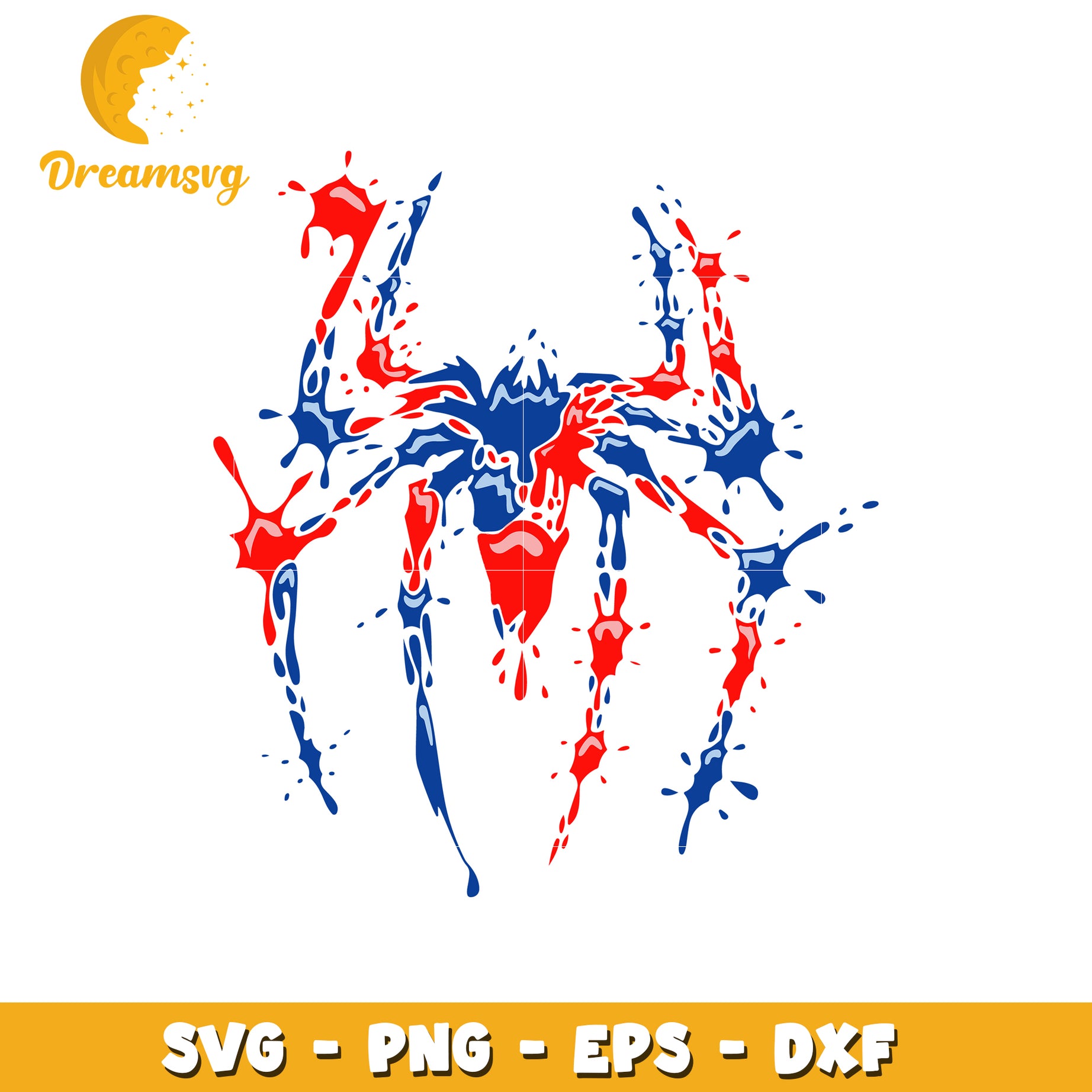 Patriotic Spider SVG Cut File