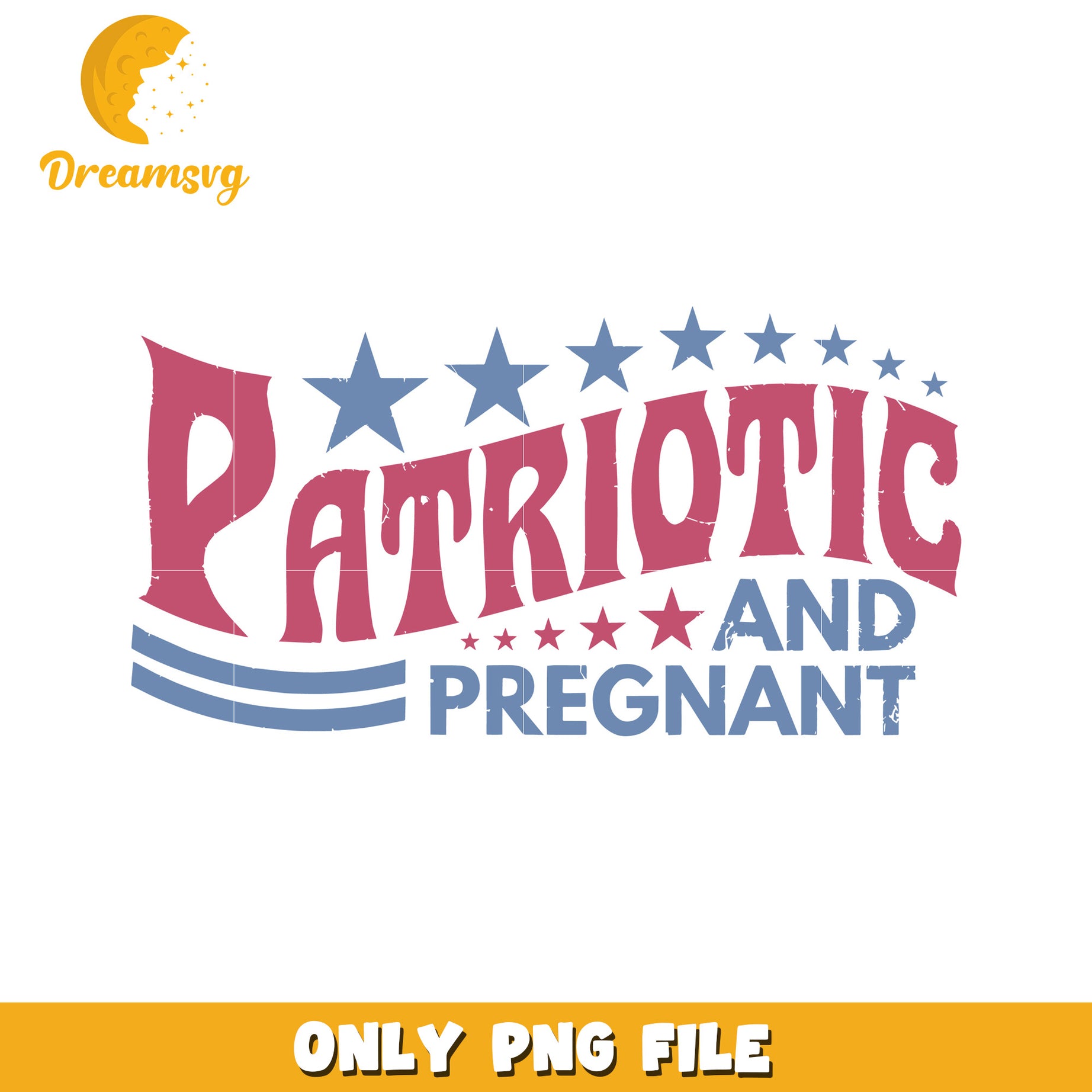 Patriotic and pregnant png, baby bump pride png, usa pride png