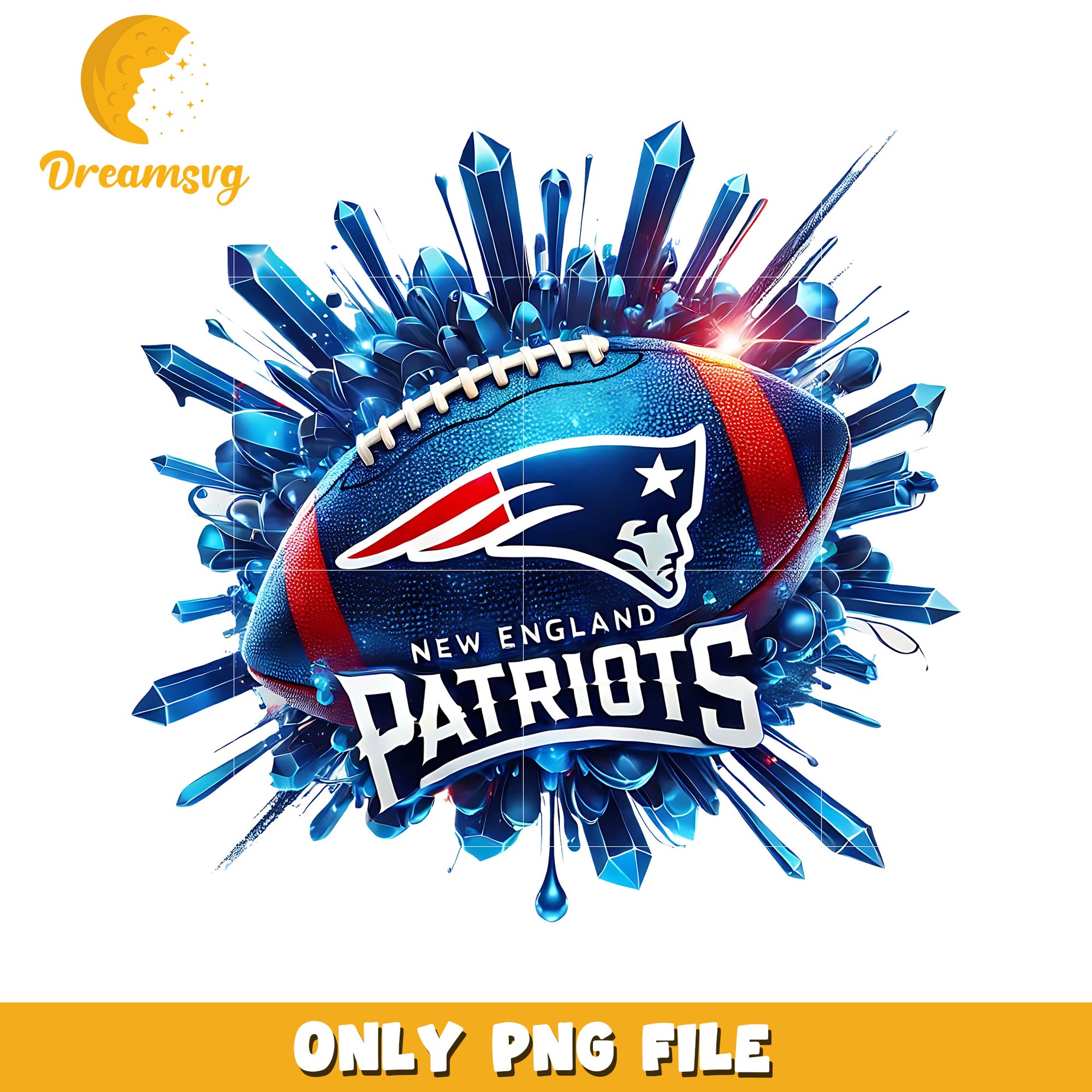 Patriots ball design png, nfl balll png, nfl teams png