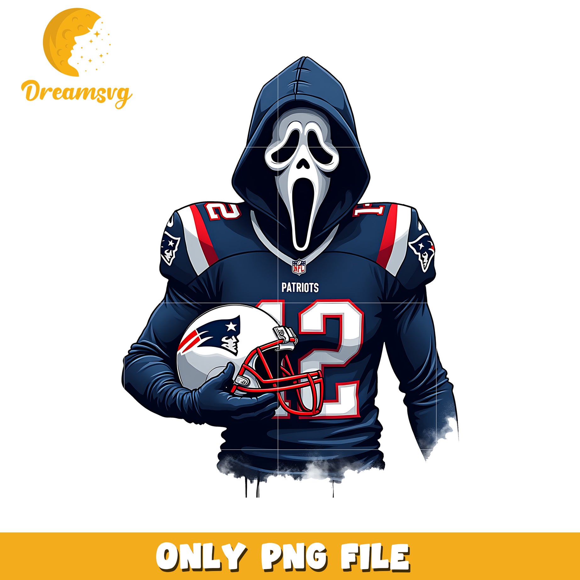 Patriots ghost face png, nfl png, national football league png
