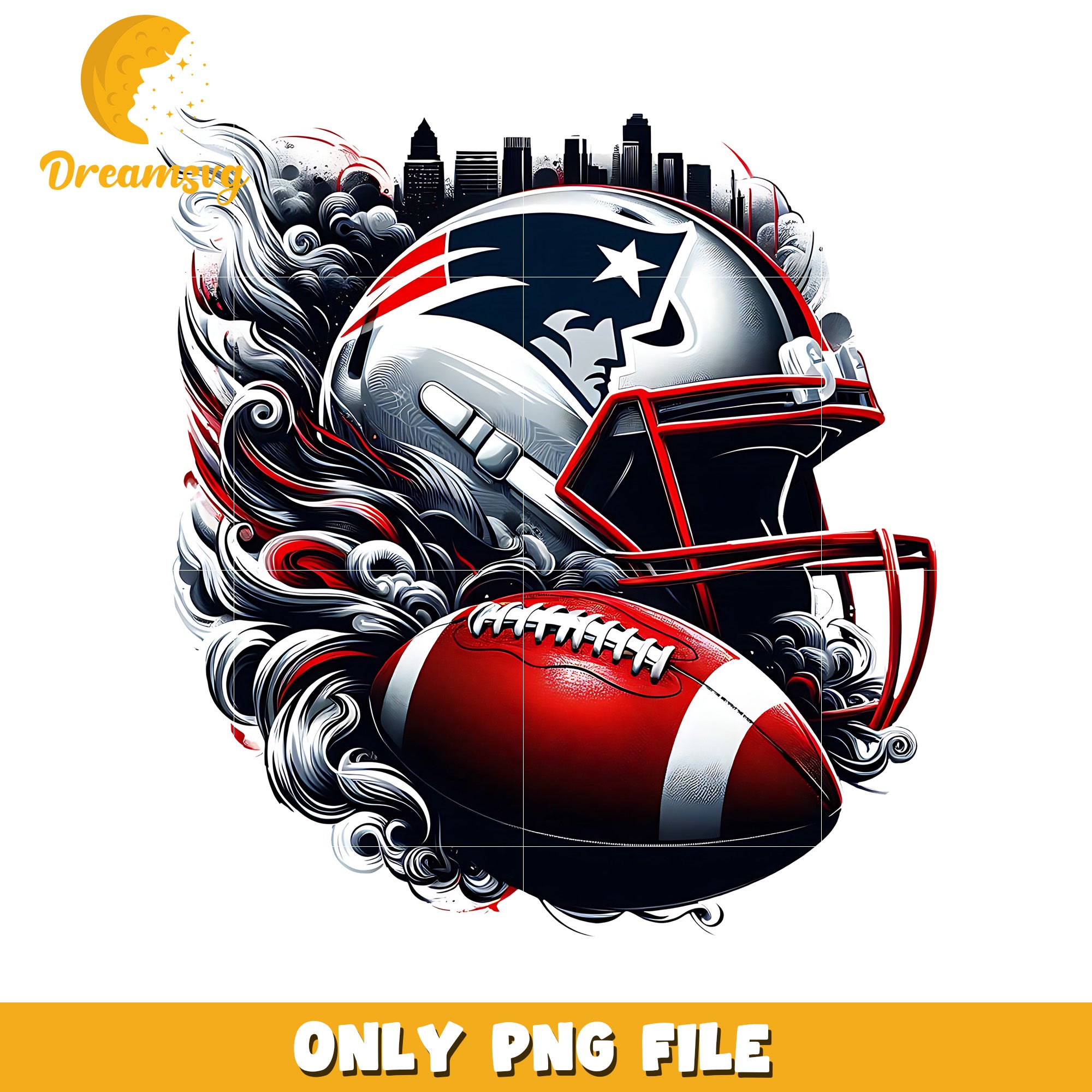 Patriots helmet and ball png, nfl mvp png, nfl helmet png