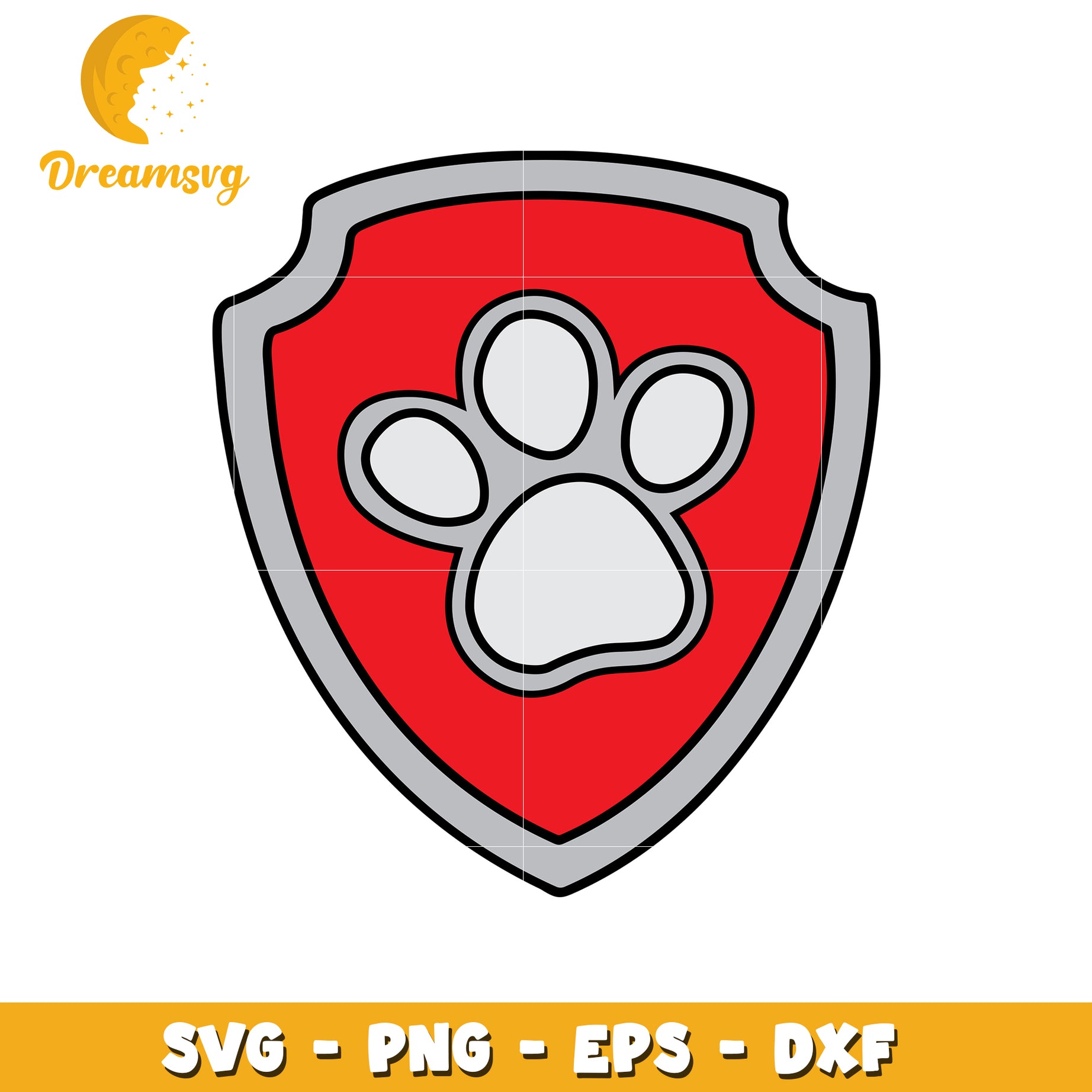 Paw Patrol Badge SVG Cut File