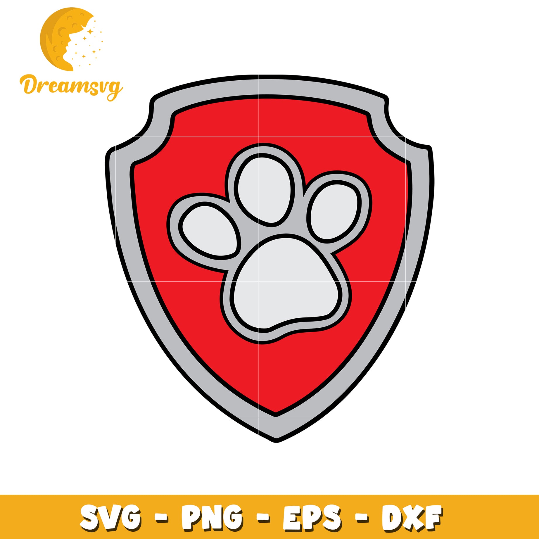 Paw Patrol Badge SVG PNG EPS DXF