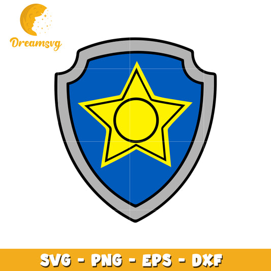 Paw Patrol Badge SVG PNG EPS DXF Cut File