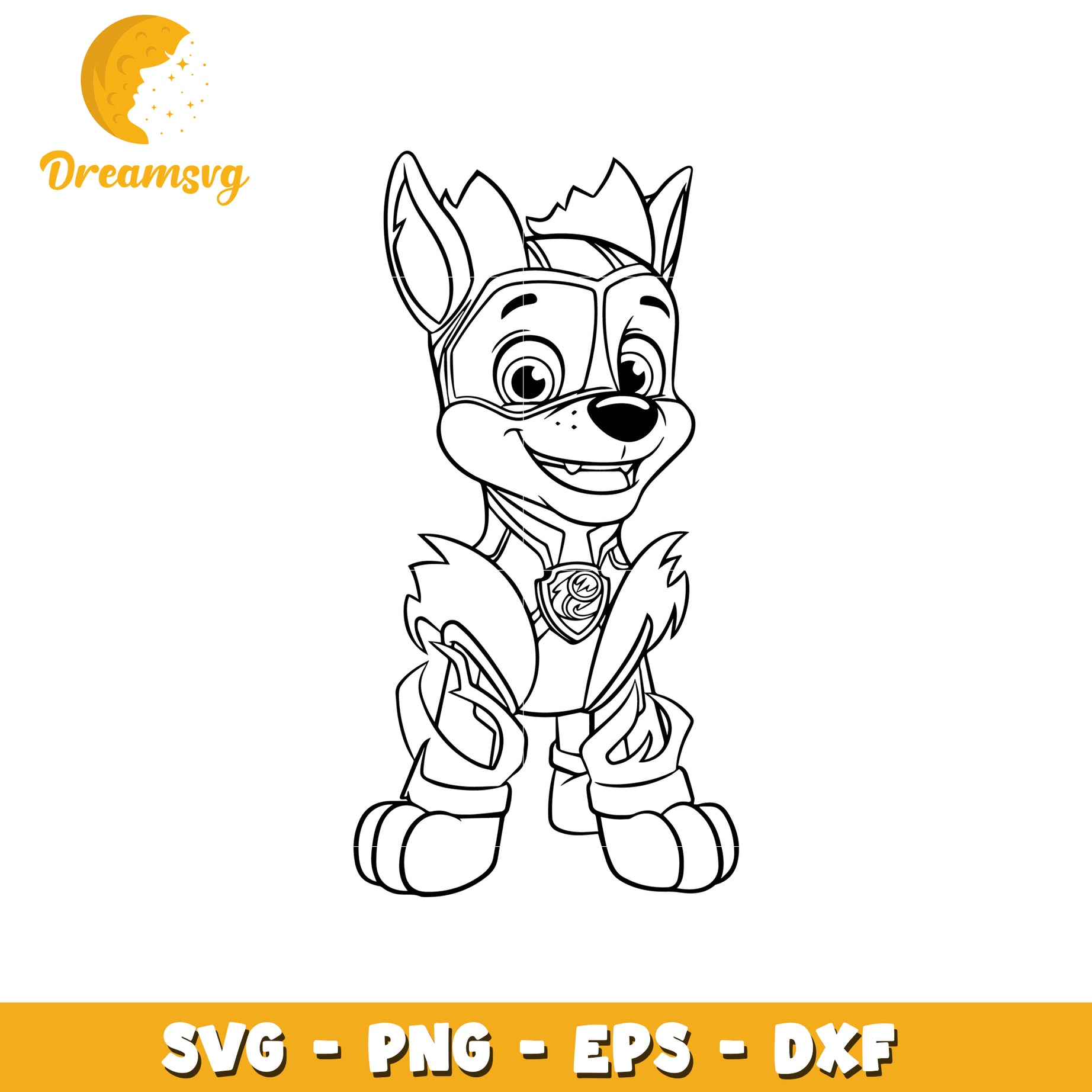 Paw Patrol Chase SVG Cut File