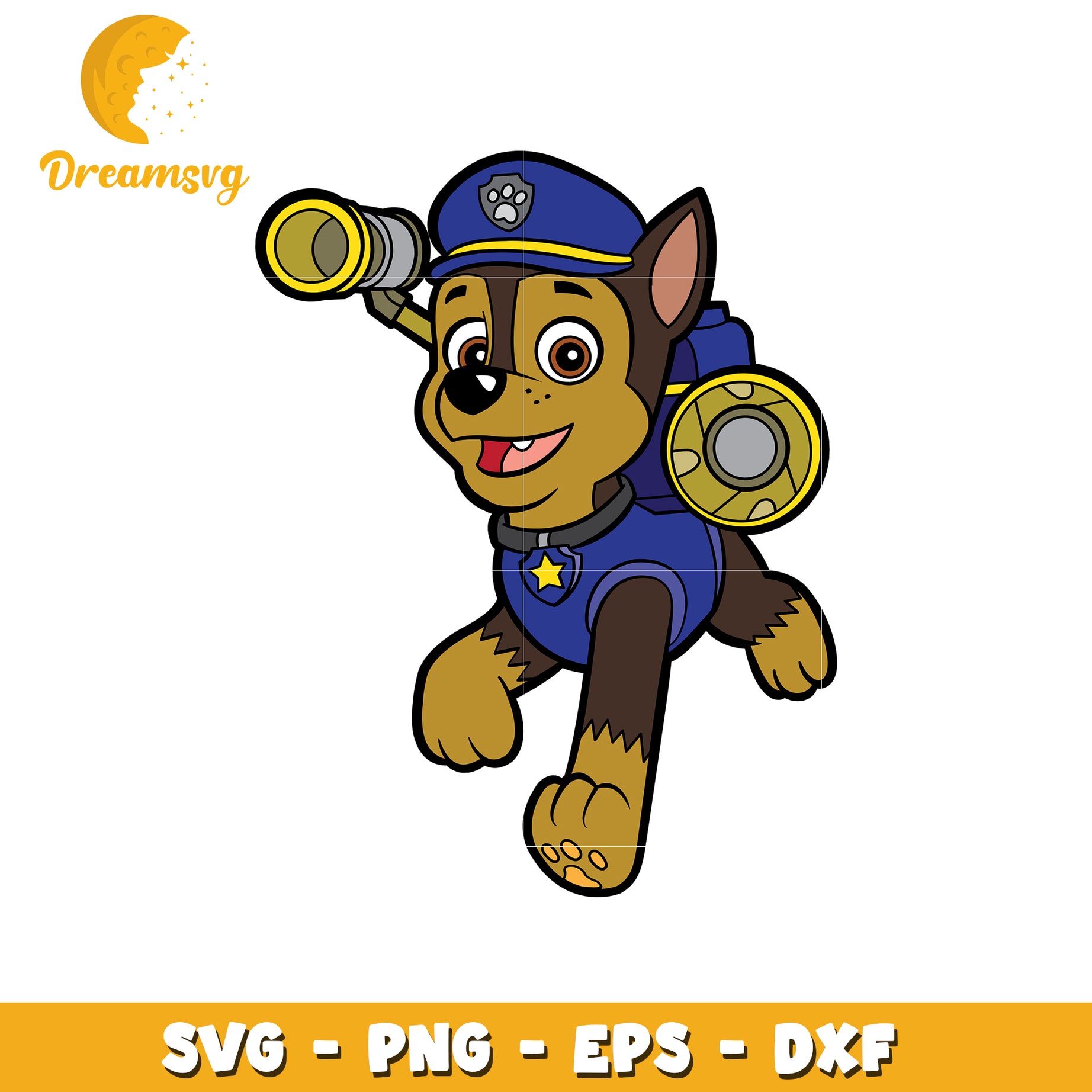 Paw Patrol Dog SVG Clipart for Kids Crafts