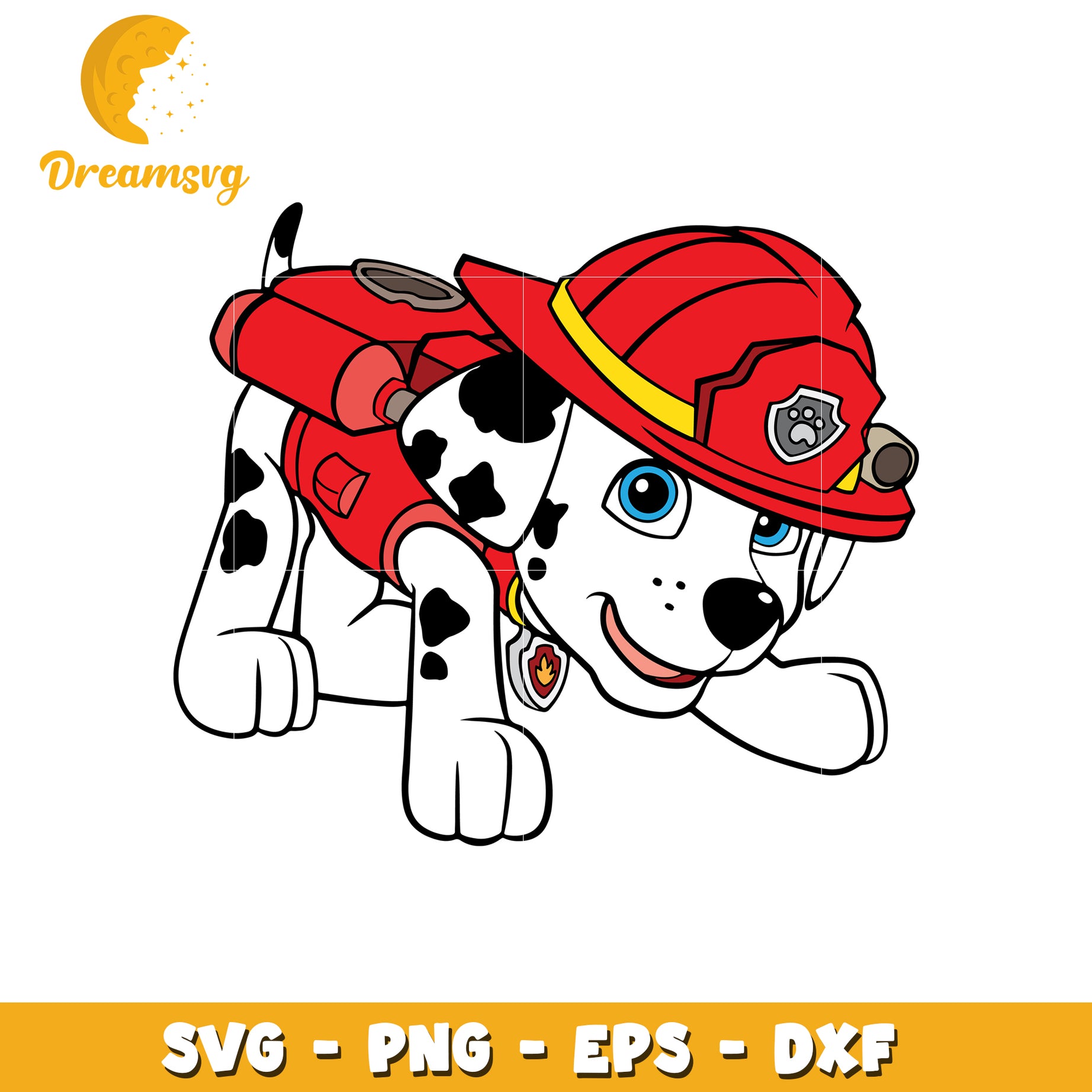 Paw Patrol Marshall Firefighter SVG