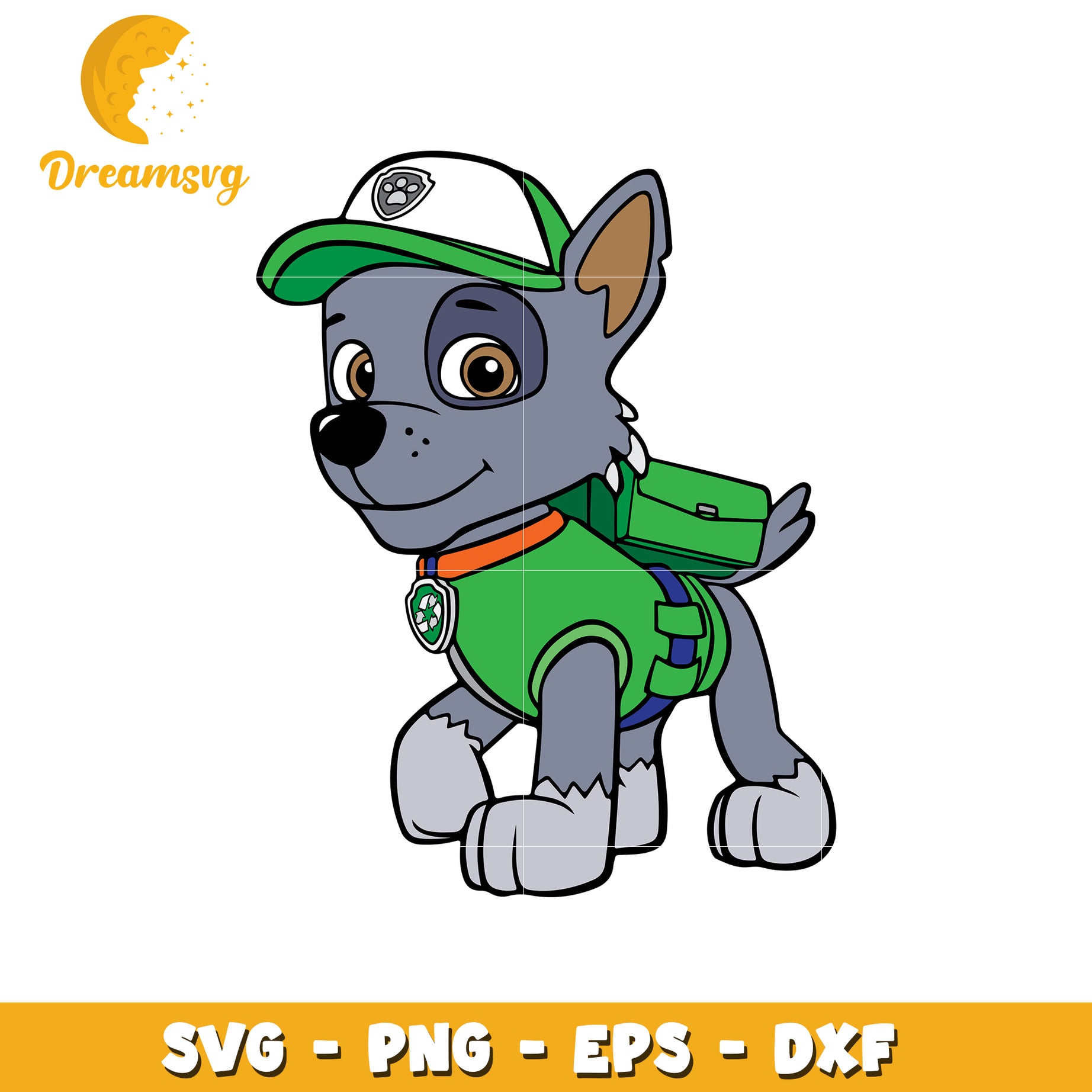 Paw Patrol Rocky SVG PNG EPS DXF