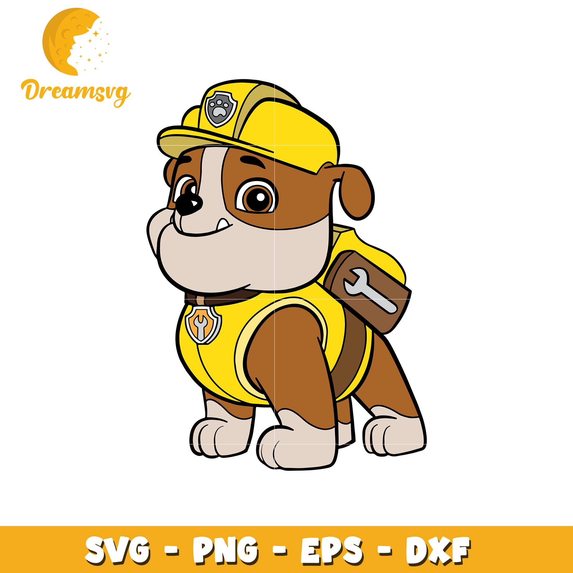 Paw Patrol Rubble SVG PNG EPS DXF