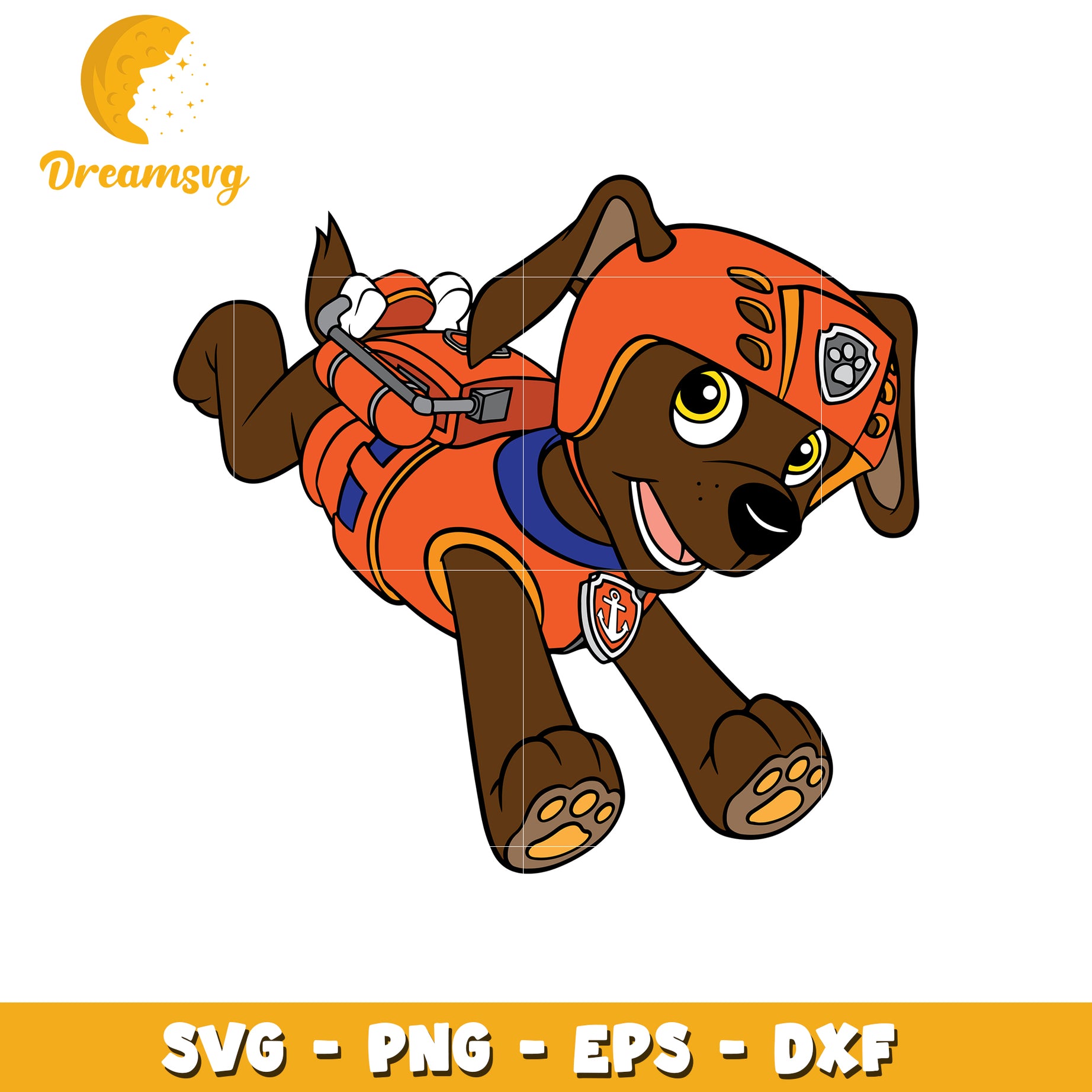 Paw Patrol Zuma SVG PNG EPS DXF